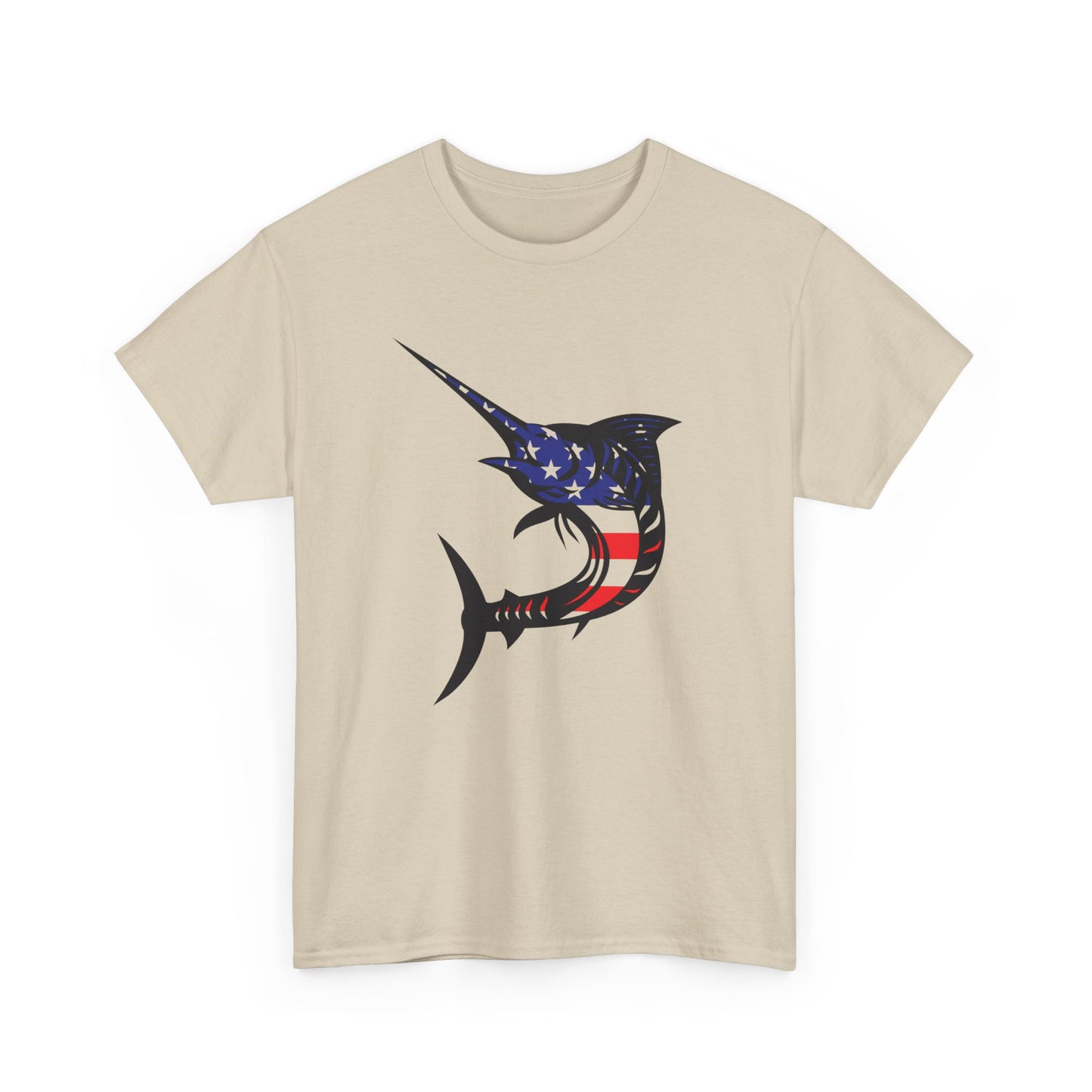 USA sword fish unisex heavy cotton t-shirt