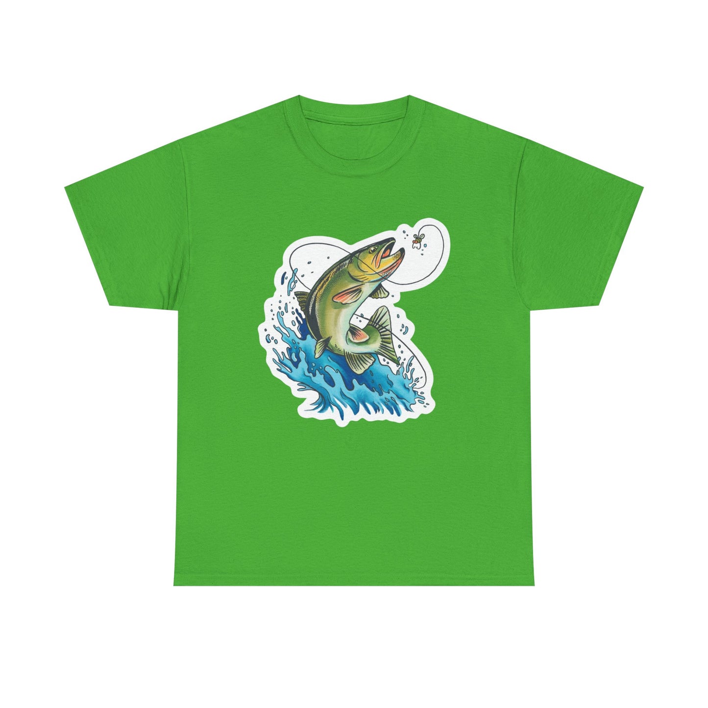Fishing unisex heavy cotton t-shirt