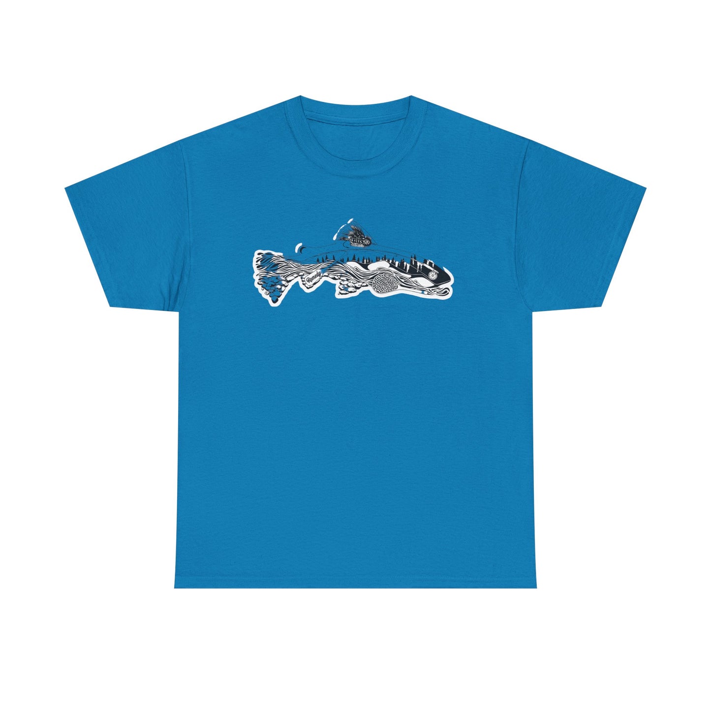 Unique nature fish unisex heavy cotton t-shirt