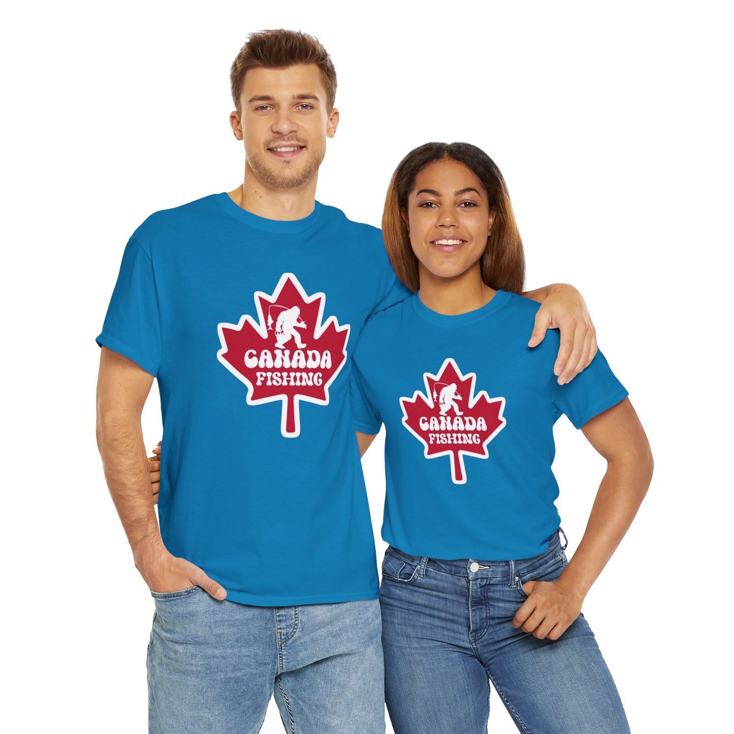 Canada fishing unisex heavy cotton t-shirt