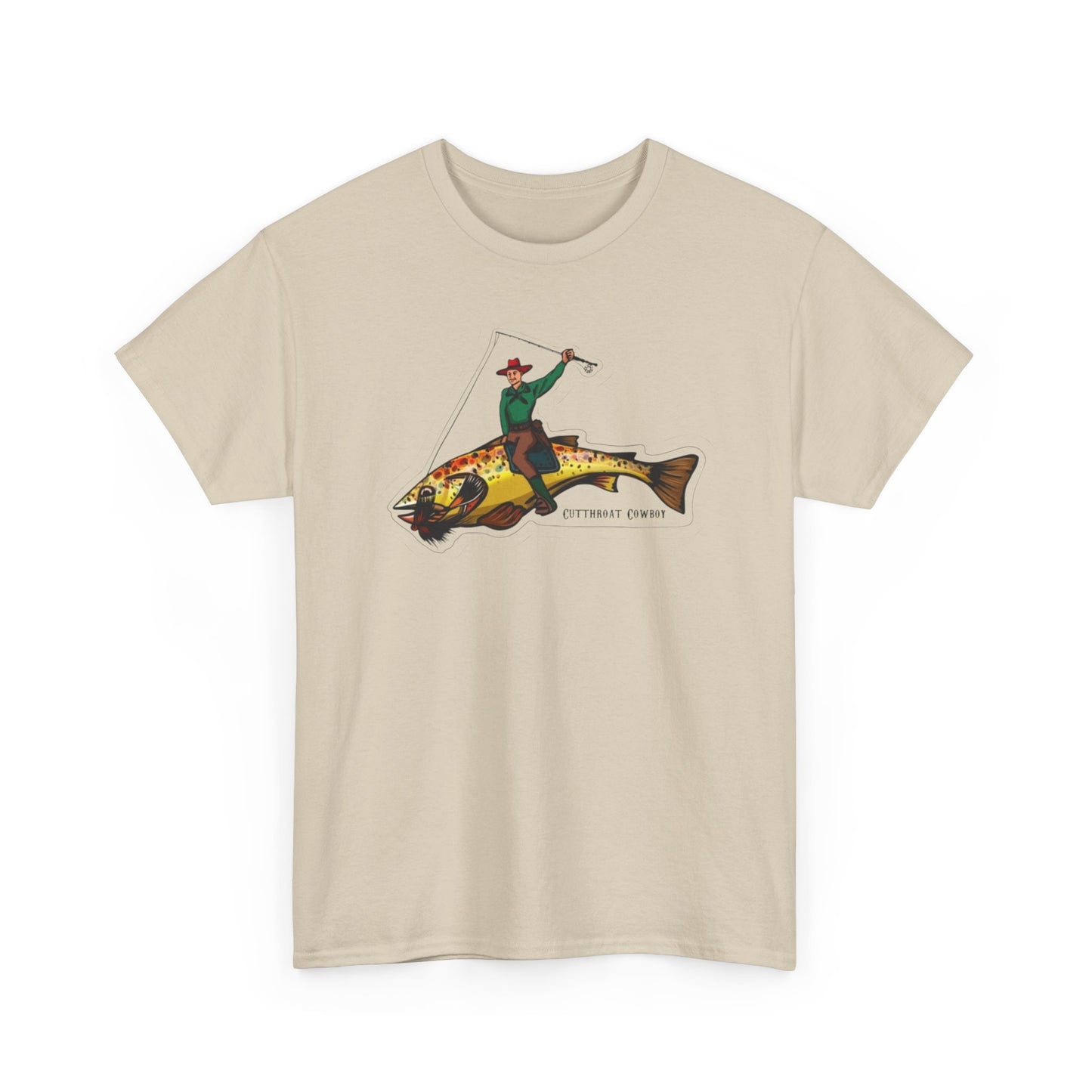 Cut throat cowboy unisex heavy cotton t-shirt