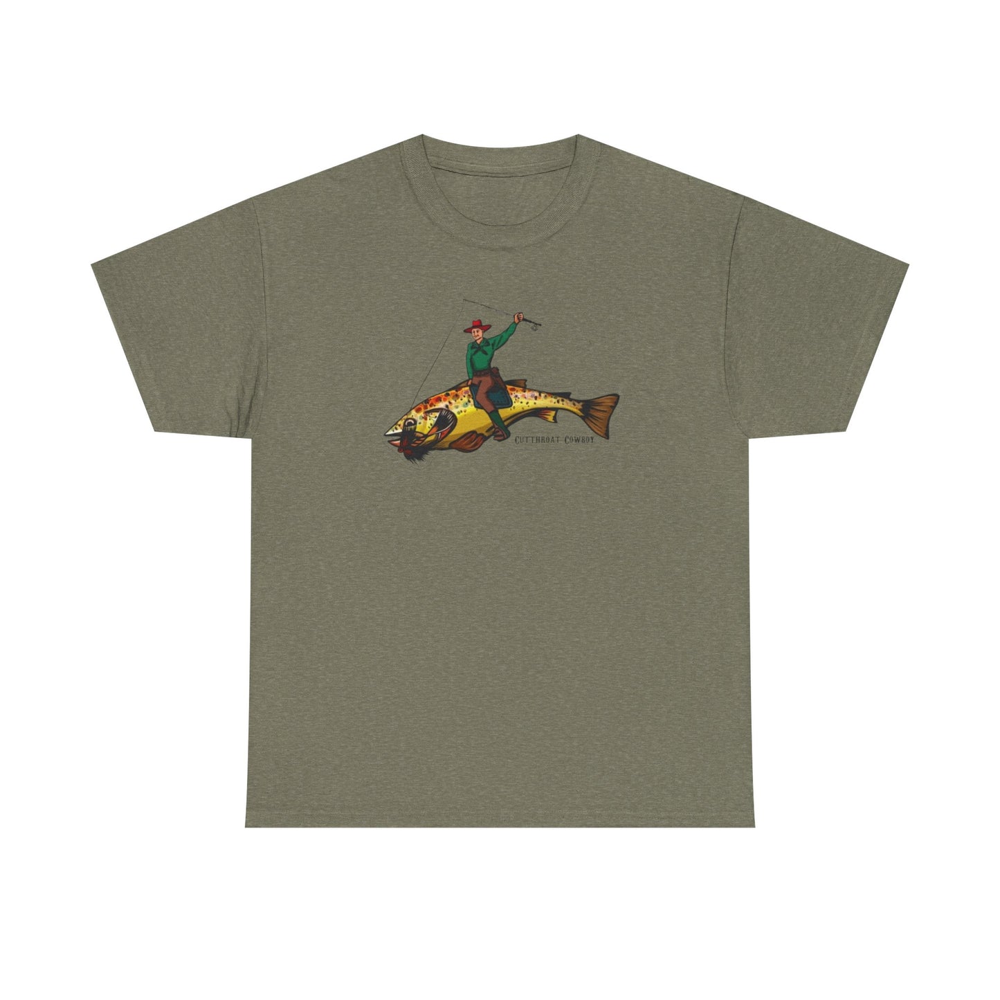 Cut throat cowboy unisex heavy cotton t-shirt