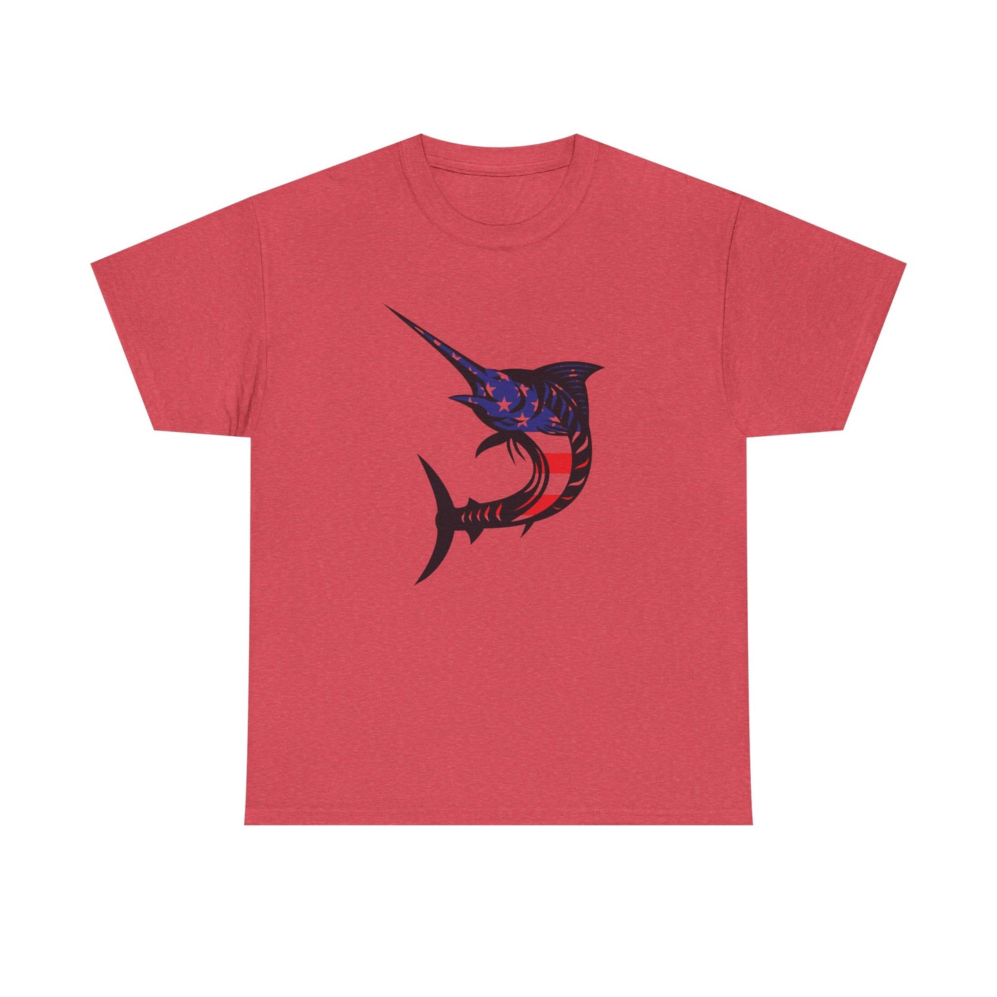 USA sword fish unisex heavy cotton t-shirt