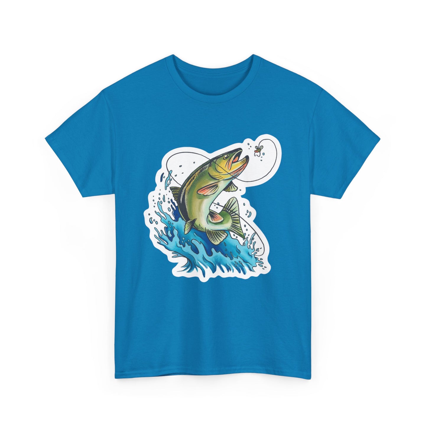 Fishing unisex heavy cotton t-shirt