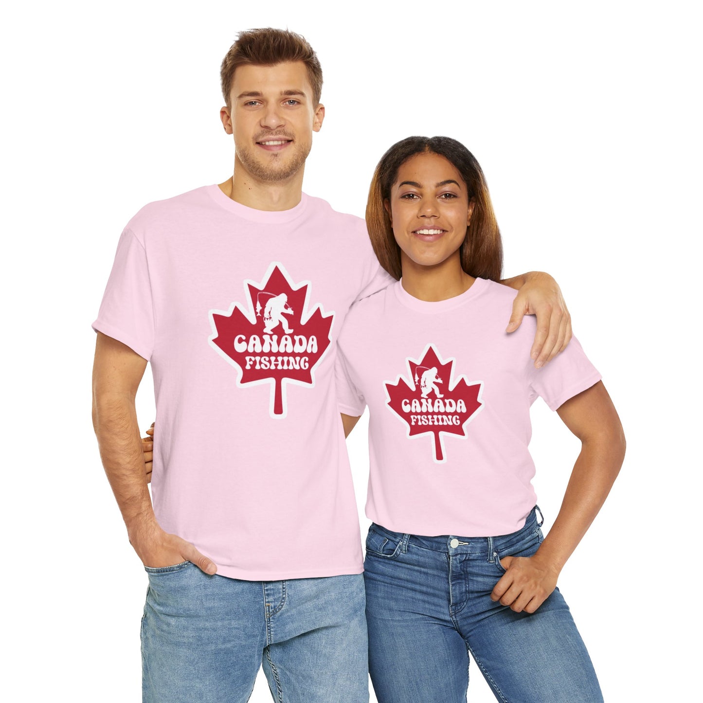 Canada fishing unisex heavy cotton t-shirt