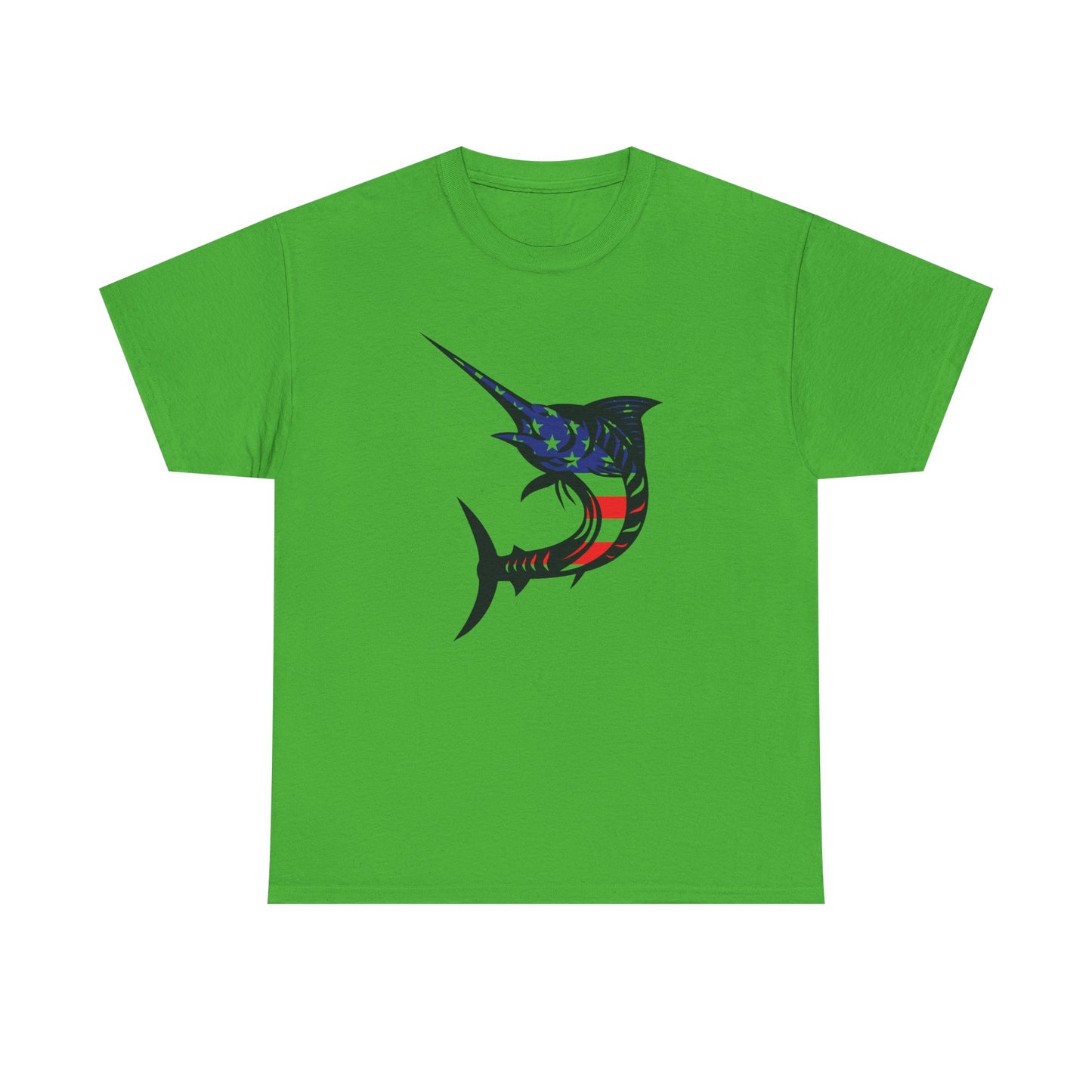 USA sword fish unisex heavy cotton t-shirt