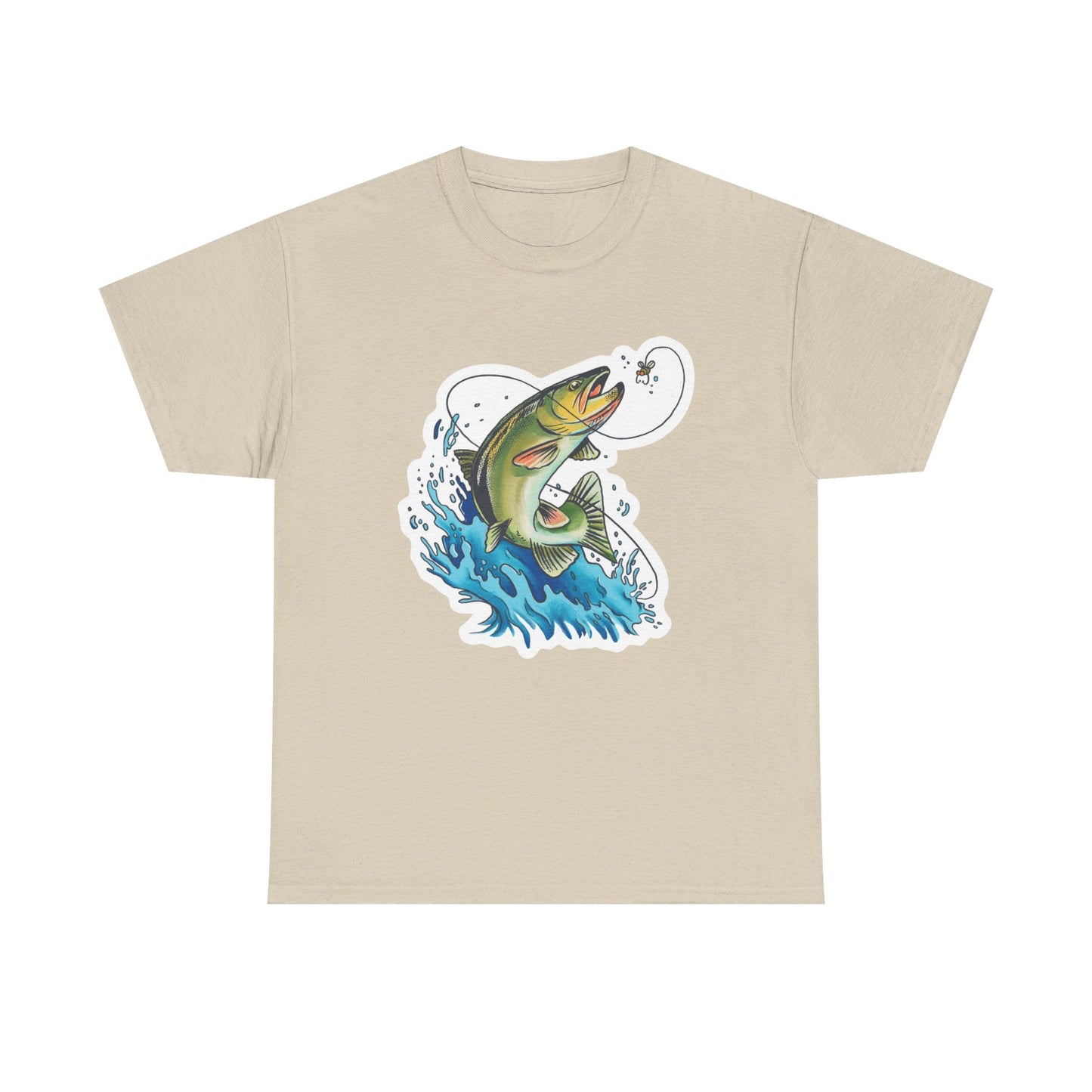 Fishing unisex heavy cotton t-shirt