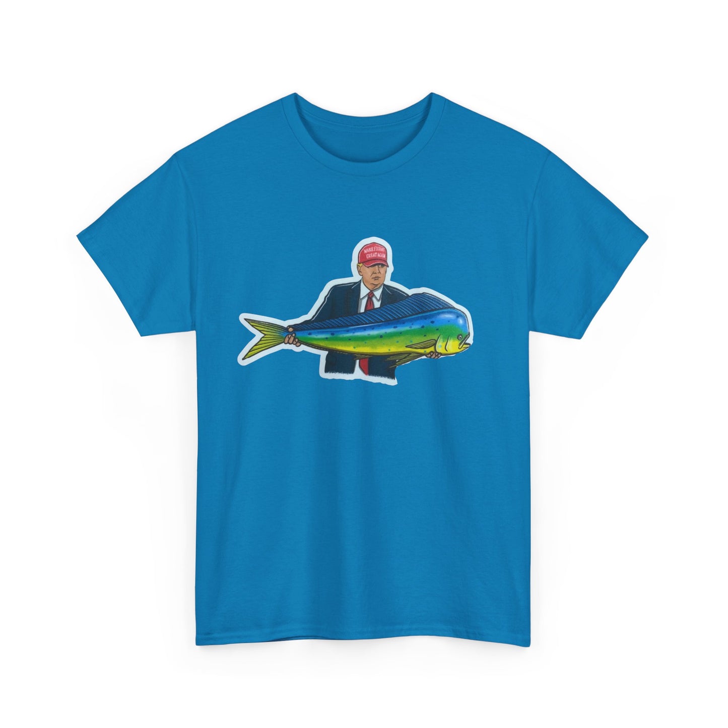 Donald trump fishing unisex heavy cotton t-shirt