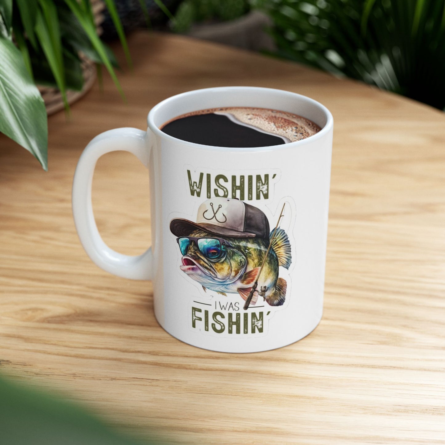 Wishin’ I was fishin’ mug