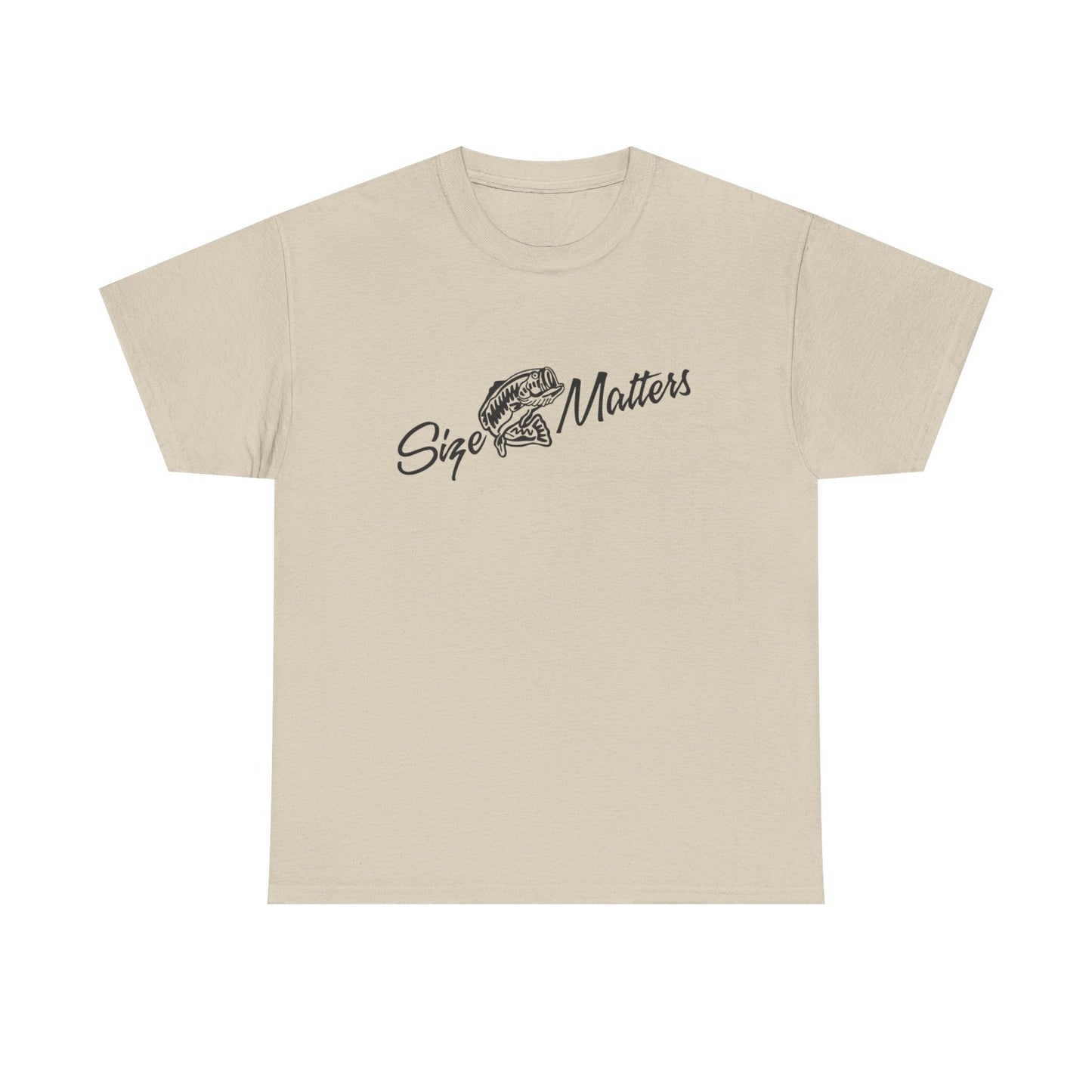 Size matters unisex heavy cotton t-shirt