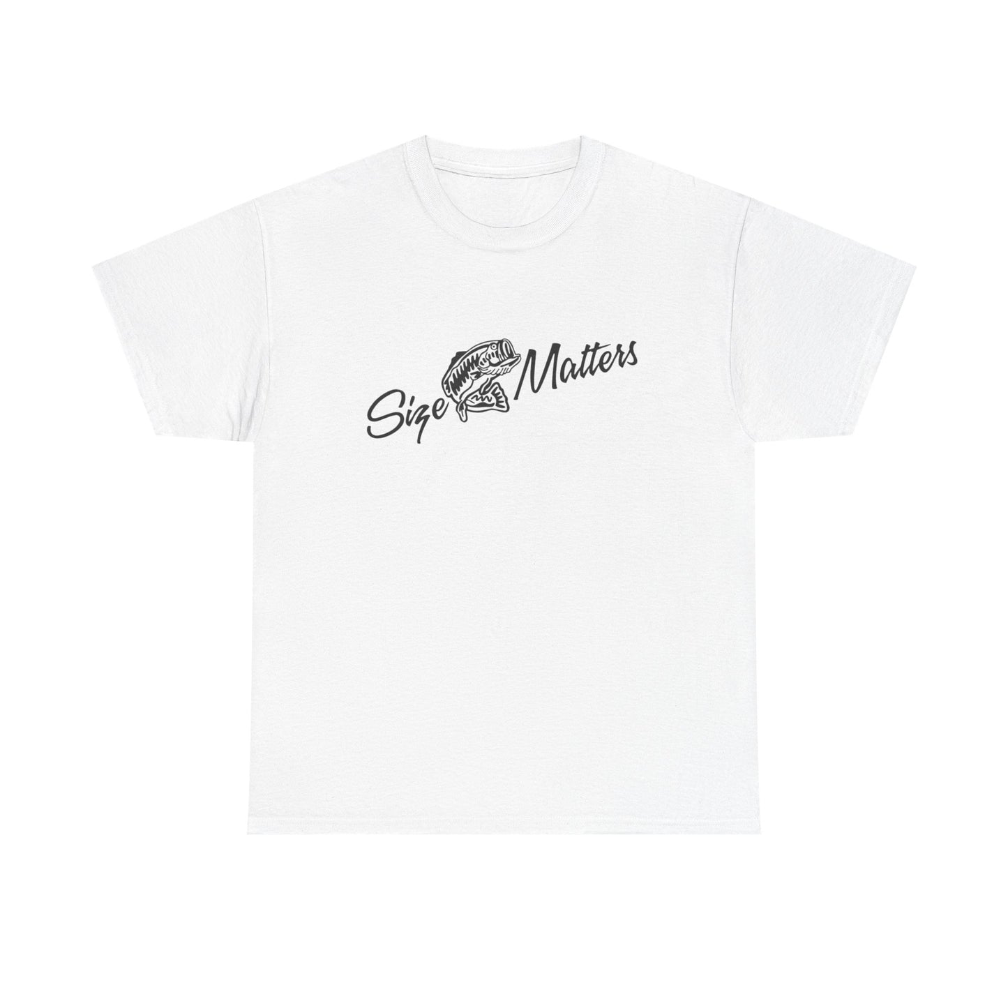 Size matters unisex heavy cotton t-shirt