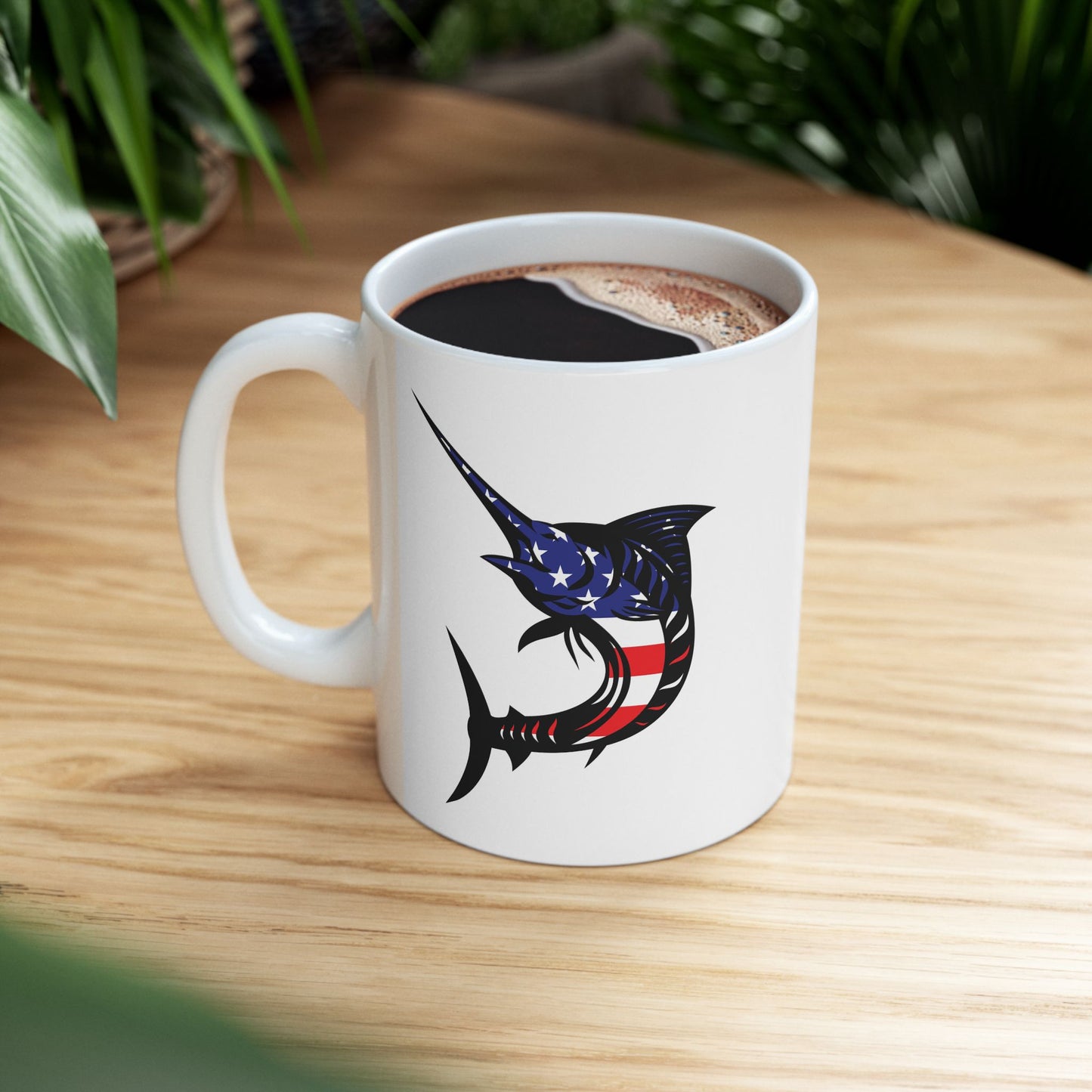 USA swordfish mug