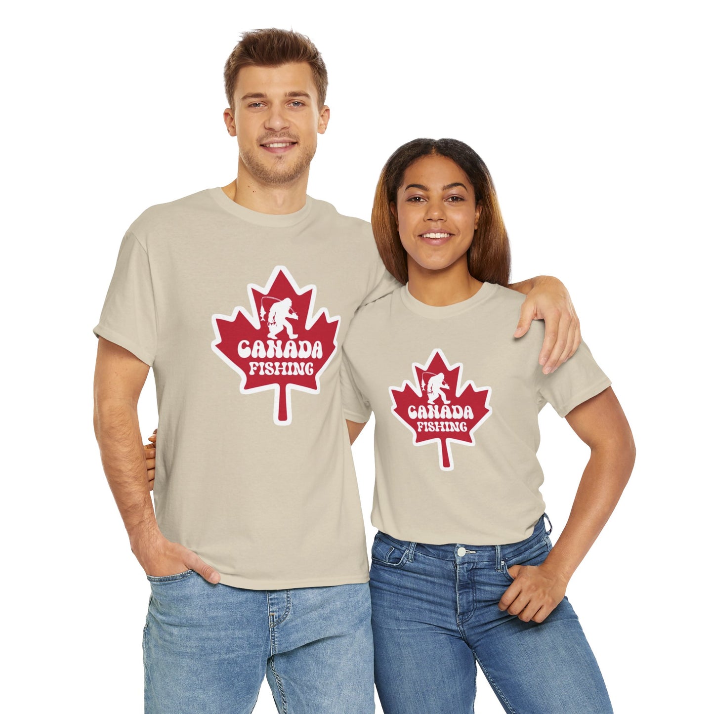Canada fishing unisex heavy cotton t-shirt