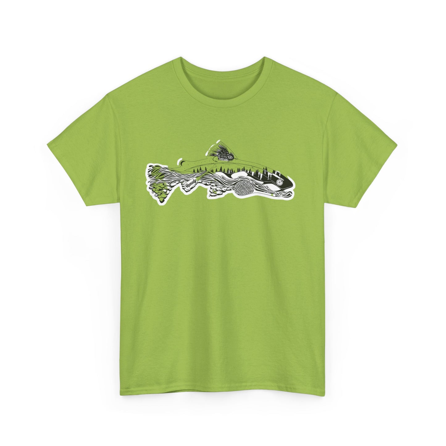 Unique nature fish unisex heavy cotton t-shirt