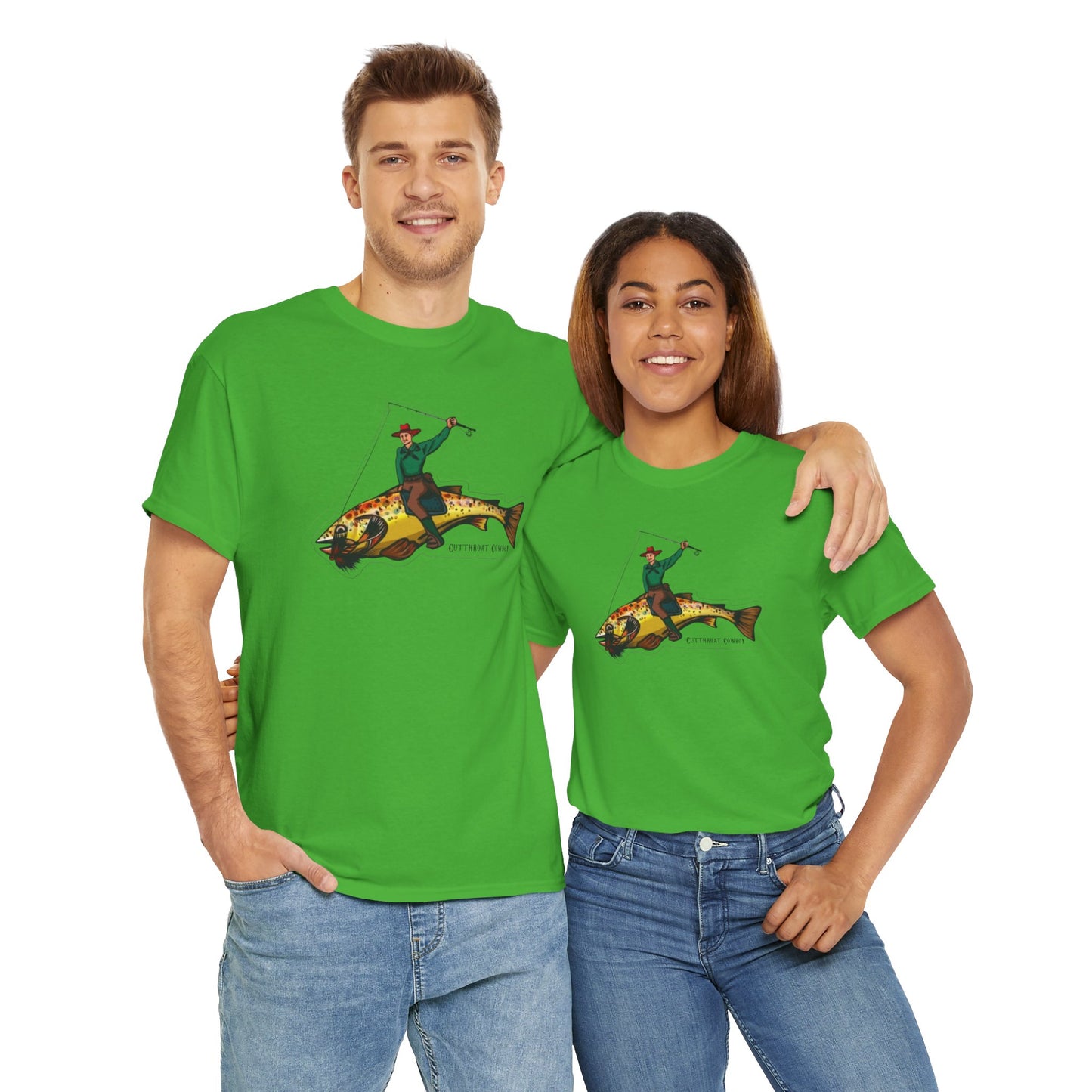 Cut throat cowboy unisex heavy cotton t-shirt