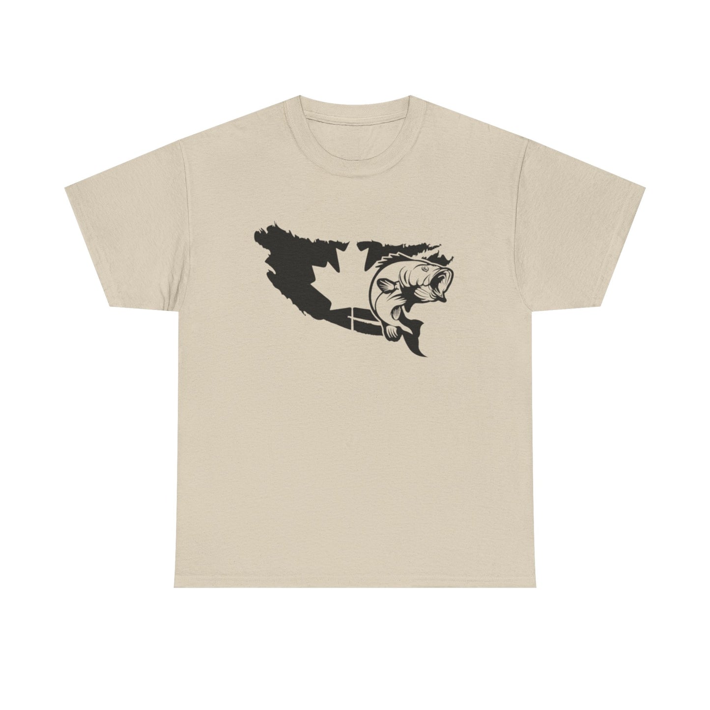 Canada map fishing unisex heavy cotton t-shirt