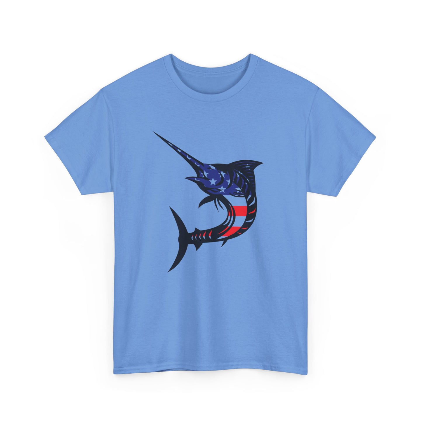USA sword fish unisex heavy cotton t-shirt