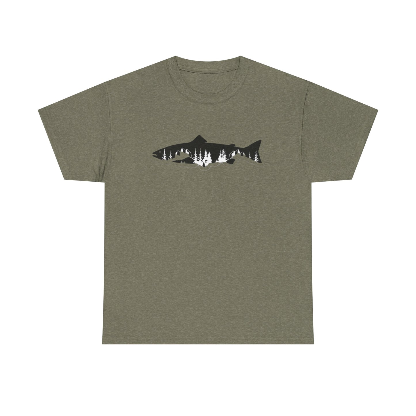 Nature fish unisex heavy cotton t-shirt