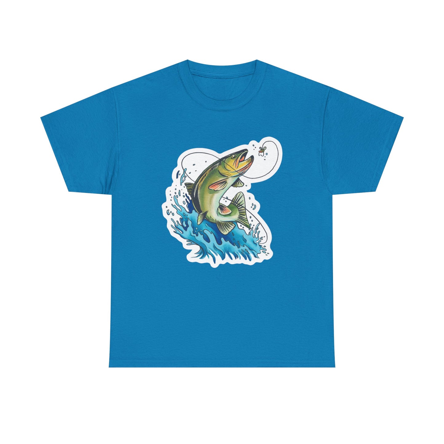 Fishing unisex heavy cotton t-shirt