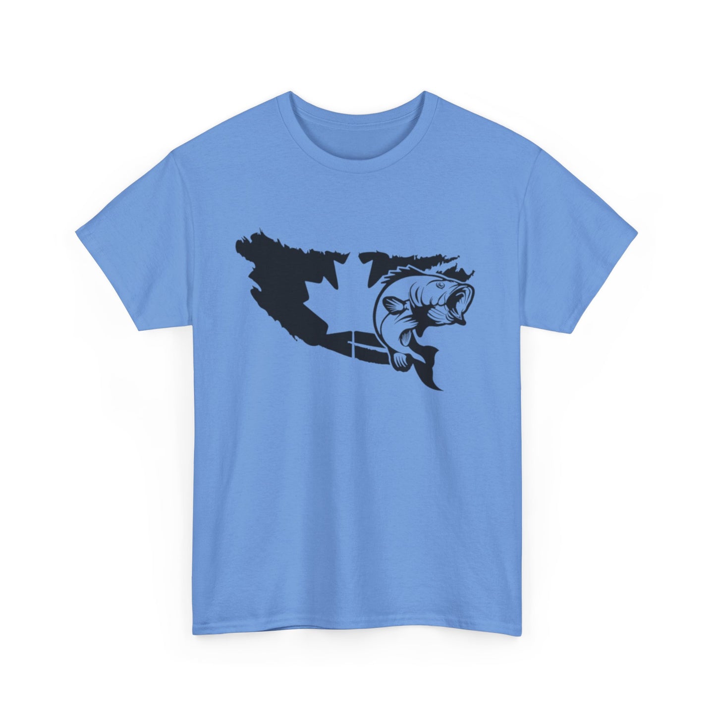 Canada map fishing unisex heavy cotton t-shirt