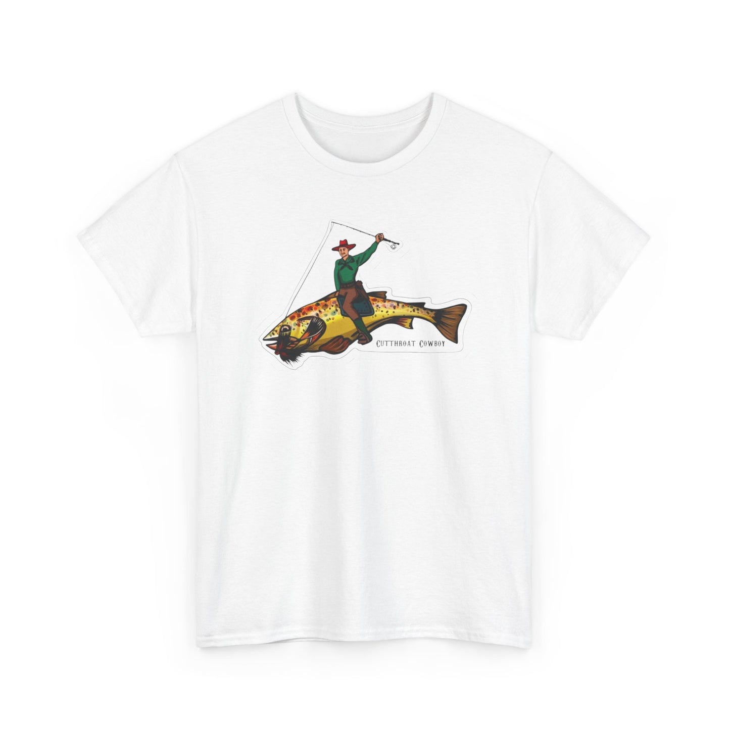 Cut throat cowboy unisex heavy cotton t-shirt