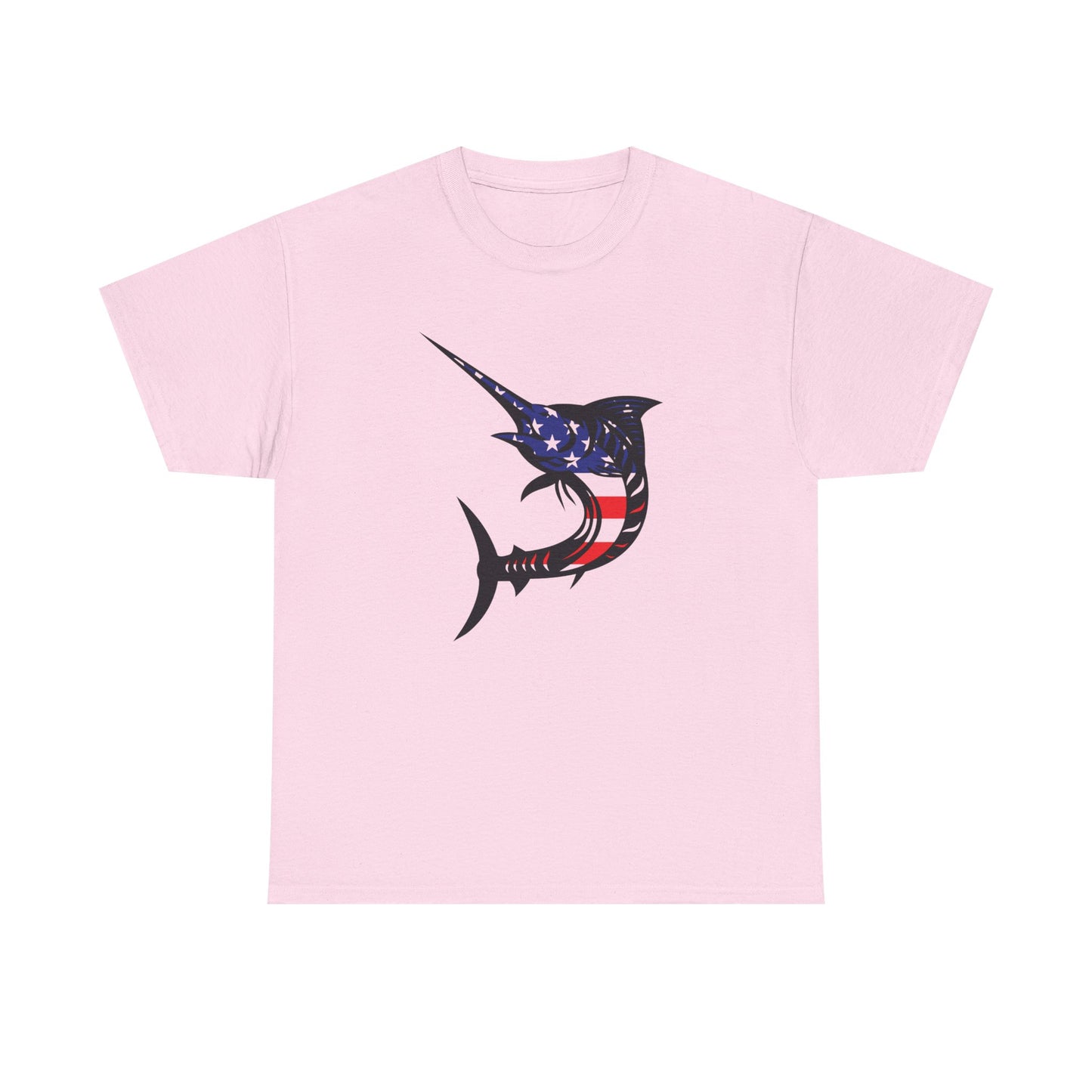 USA sword fish unisex heavy cotton t-shirt