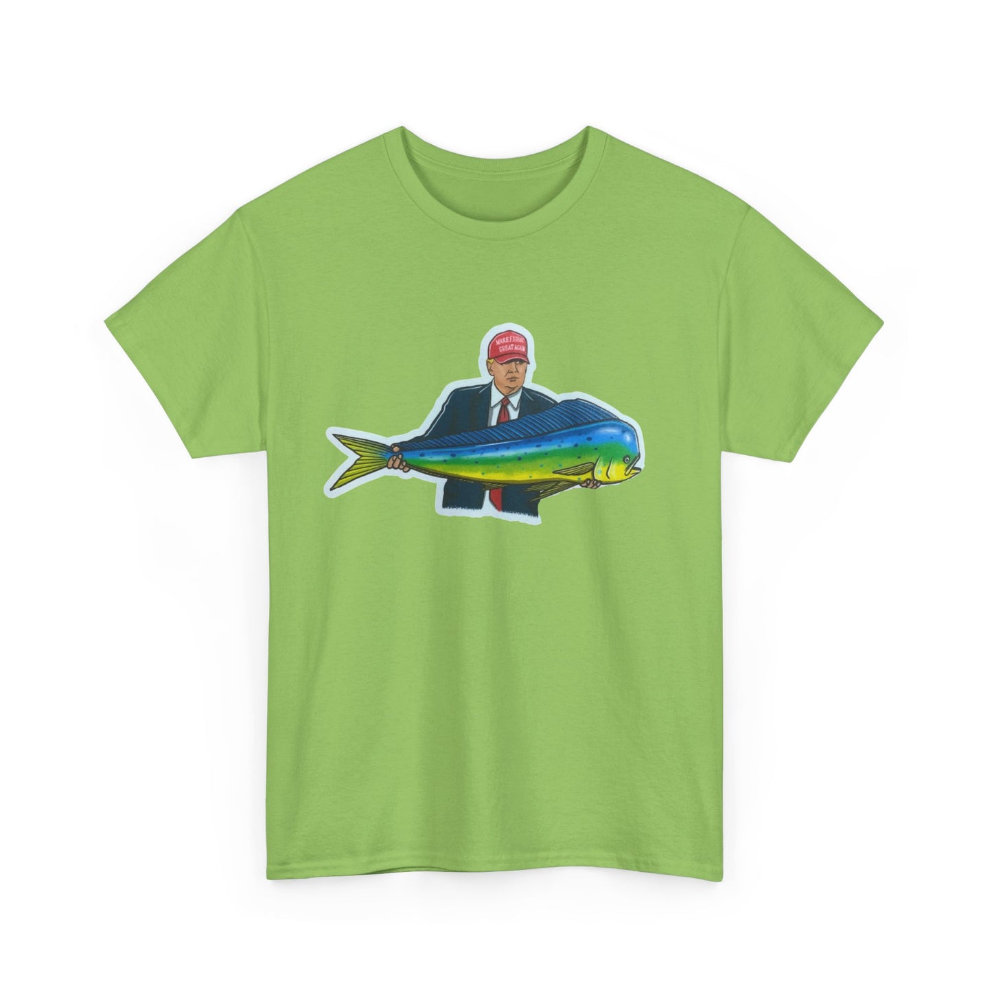 Donald trump fishing unisex heavy cotton t-shirt