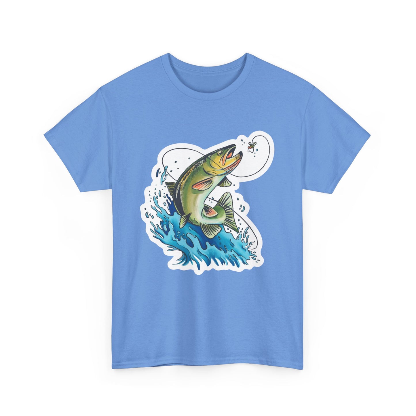 Fishing unisex heavy cotton t-shirt