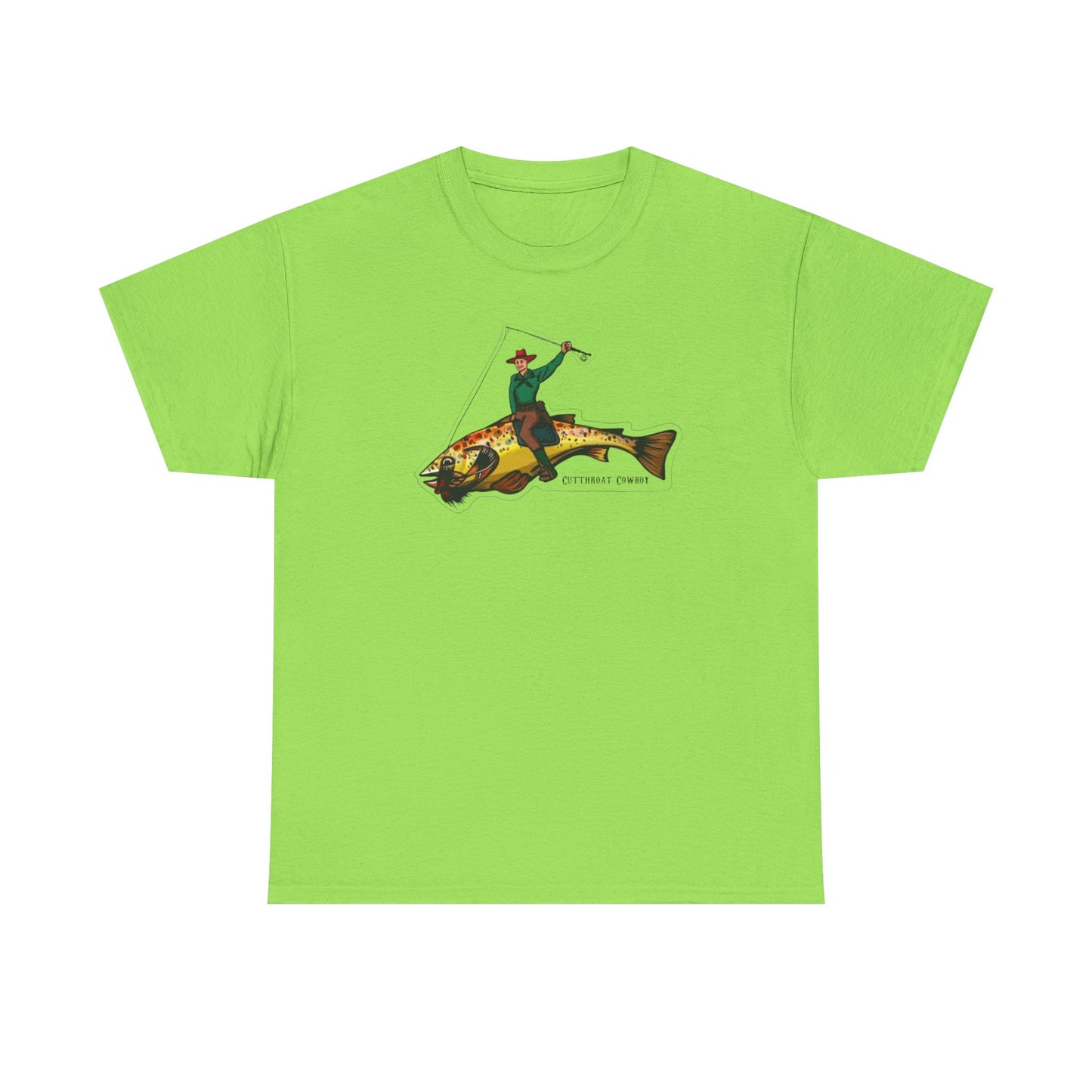 Cut throat cowboy unisex heavy cotton t-shirt