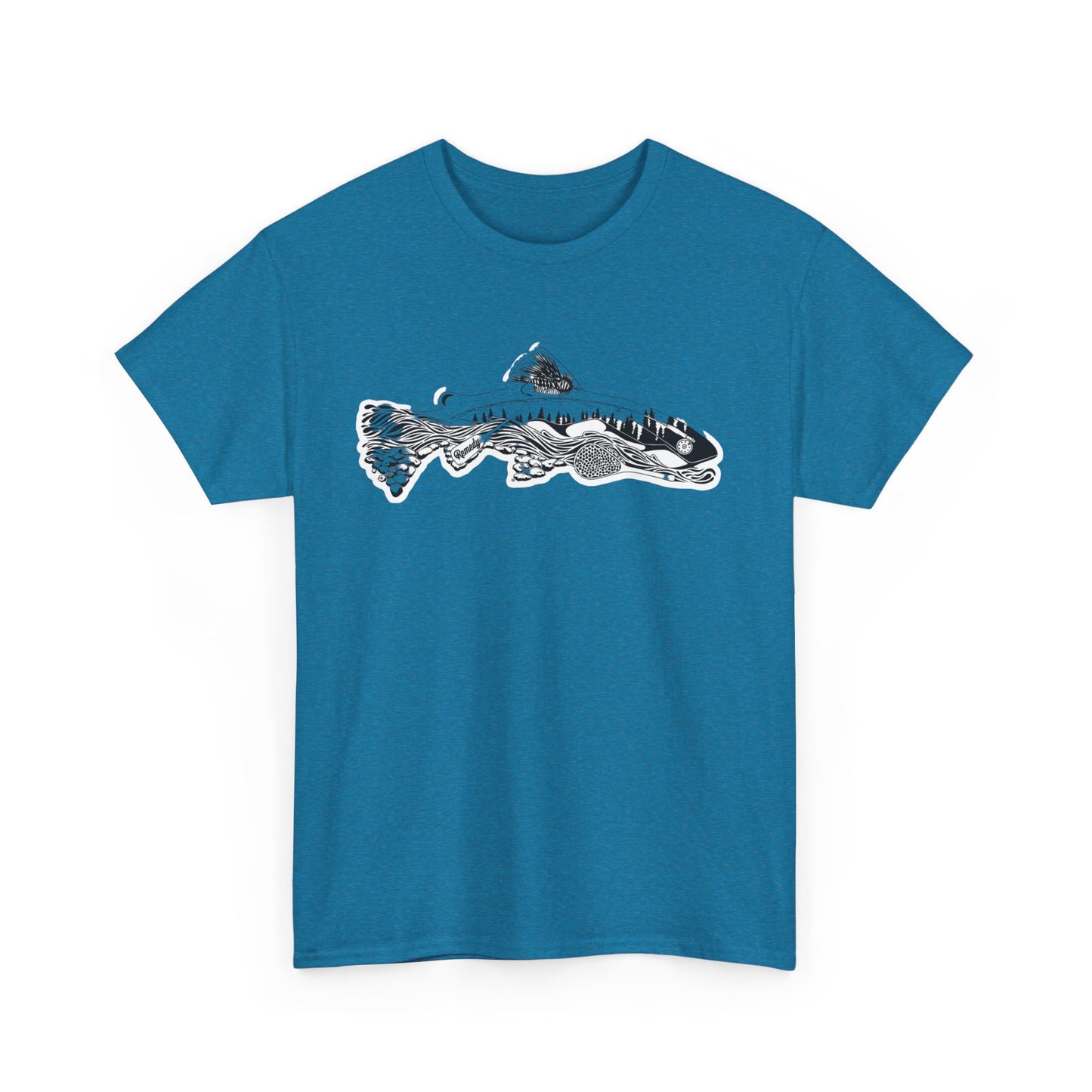 Unique nature fish unisex heavy cotton t-shirt