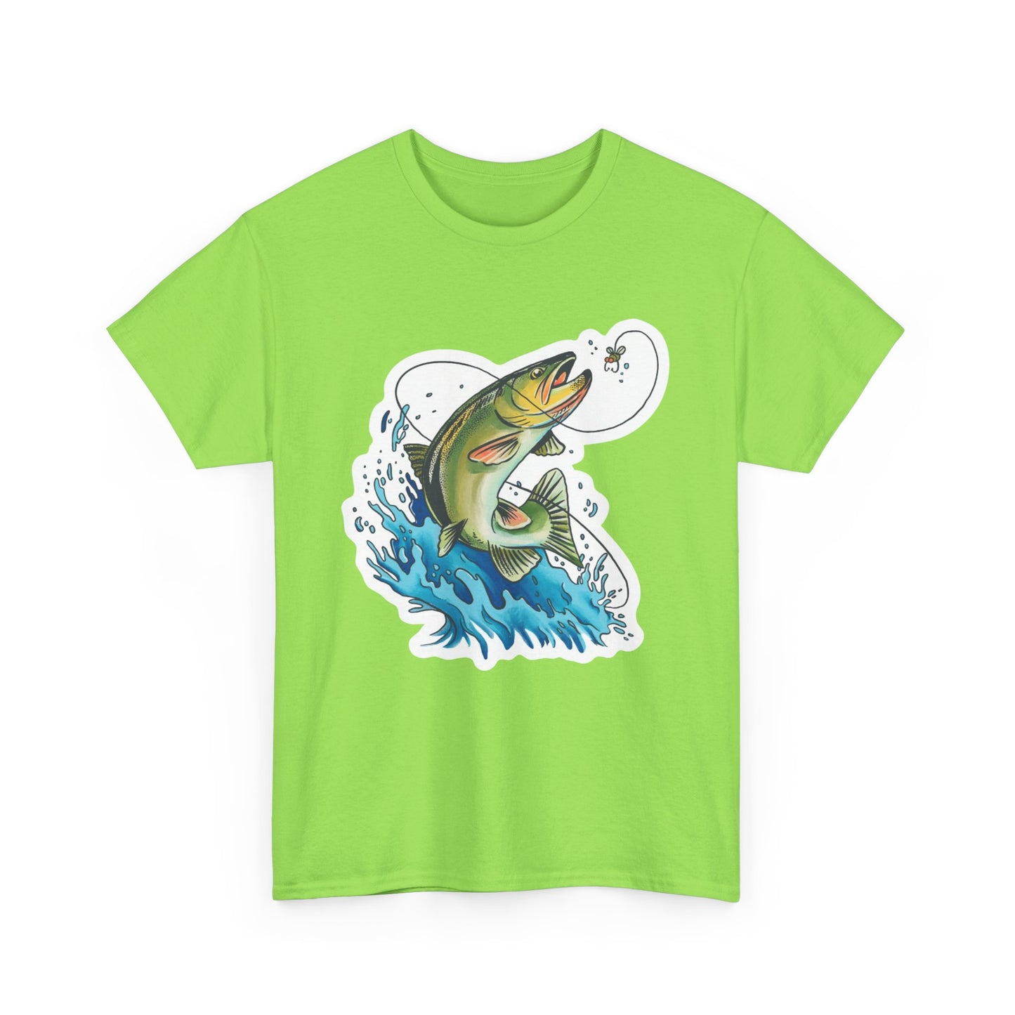 Fishing unisex heavy cotton t-shirt