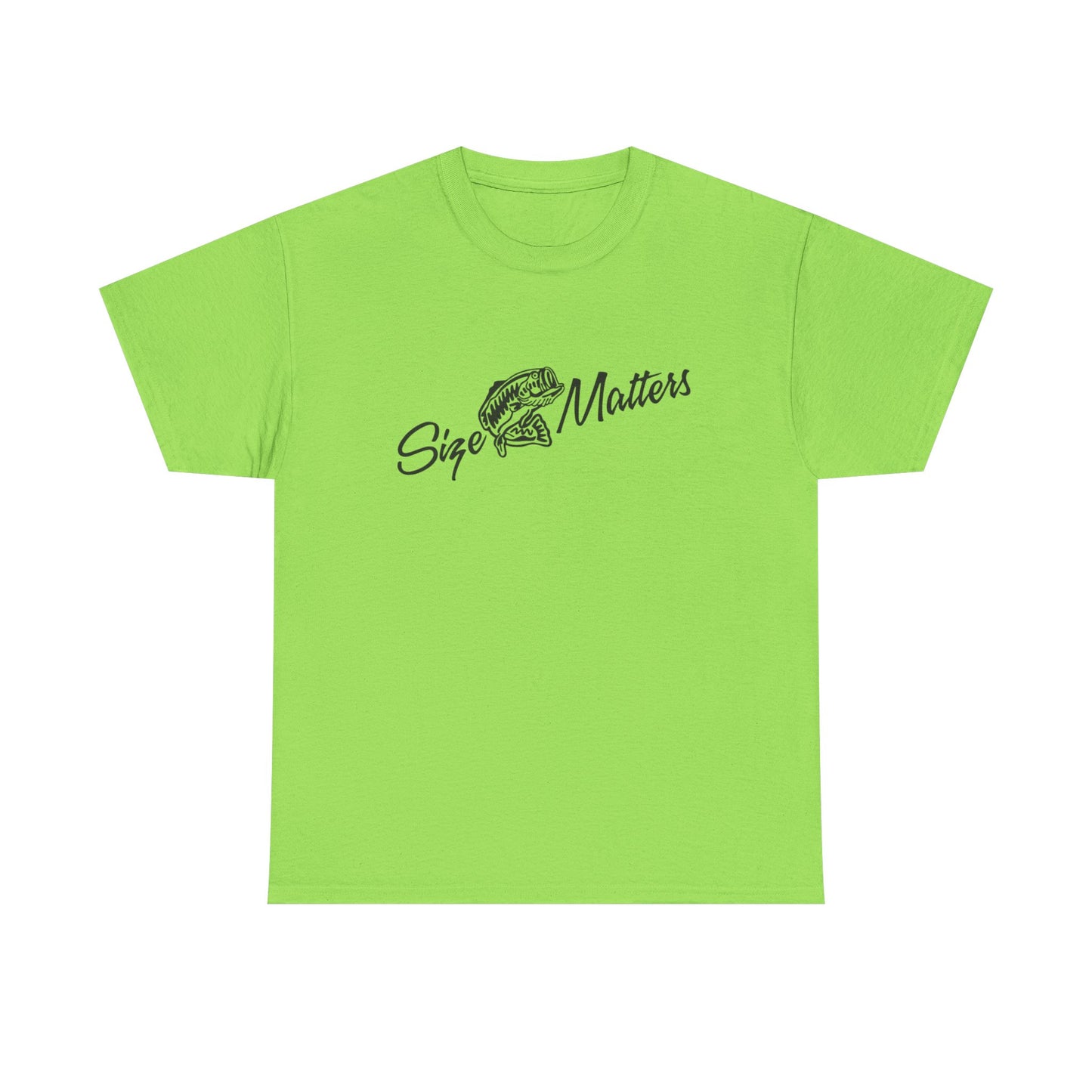 Size matters unisex heavy cotton t-shirt