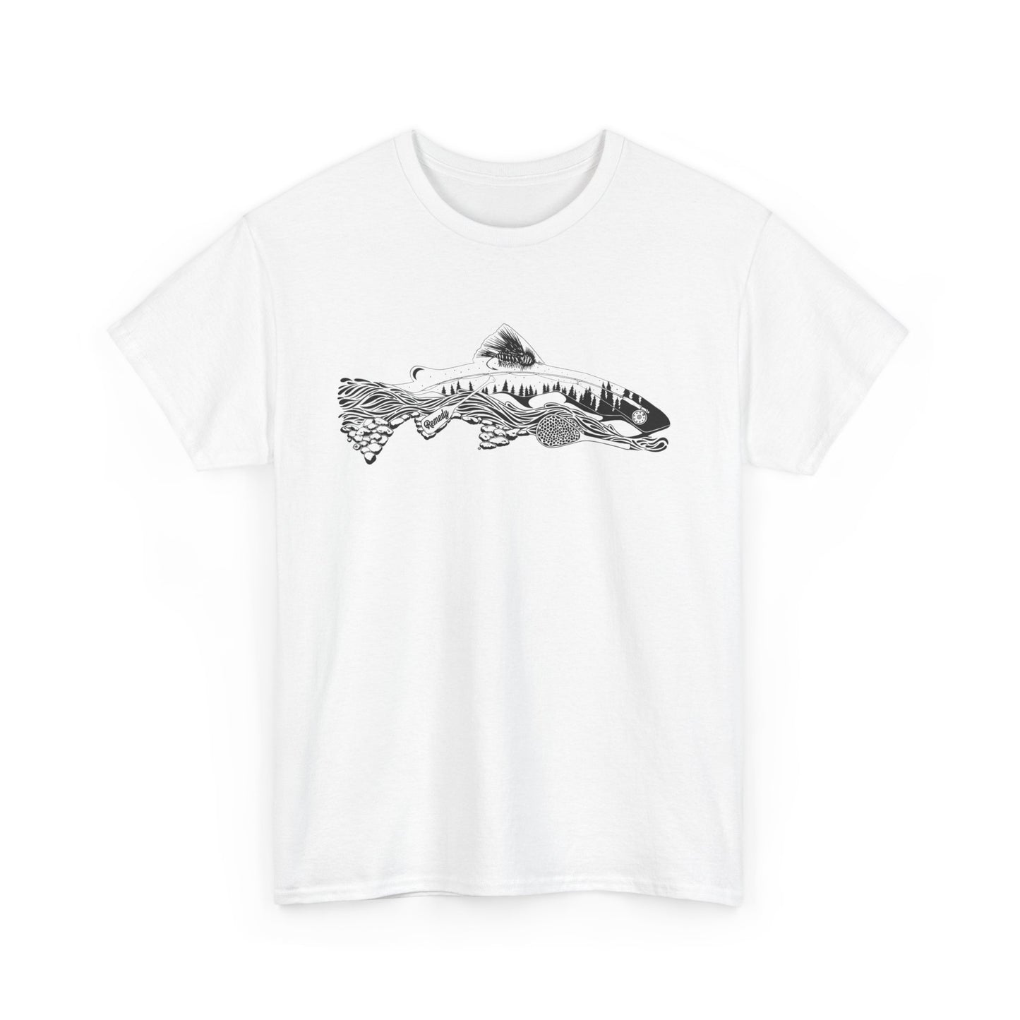 Unique nature fish unisex heavy cotton t-shirt