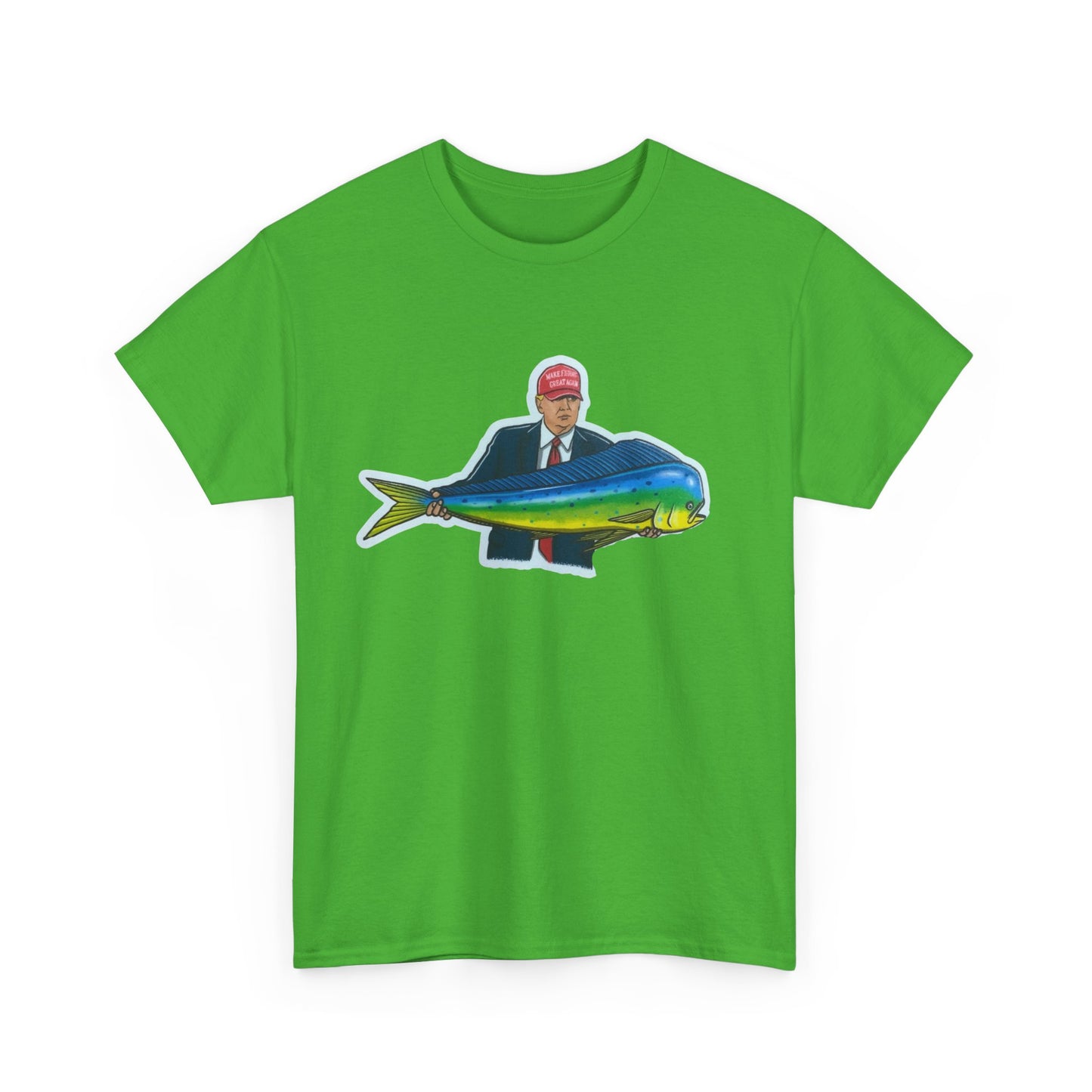 Donald trump fishing unisex heavy cotton t-shirt