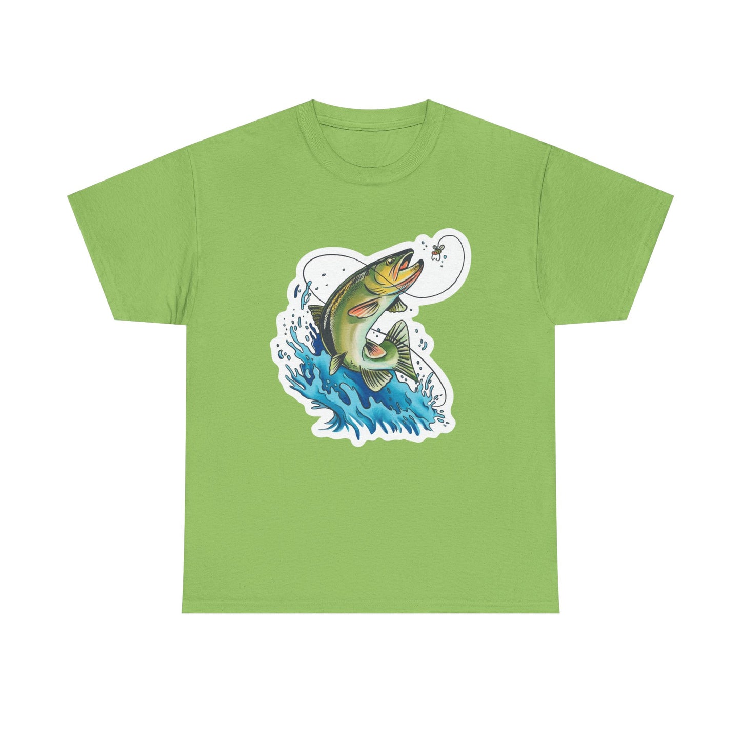 Fishing unisex heavy cotton t-shirt