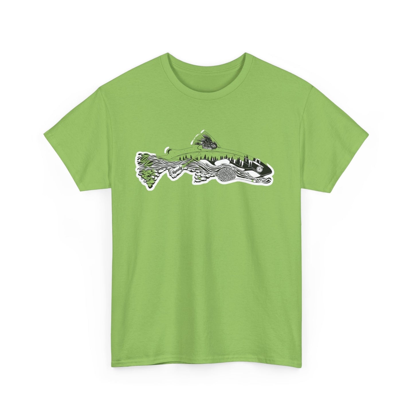 Unique nature fish unisex heavy cotton t-shirt