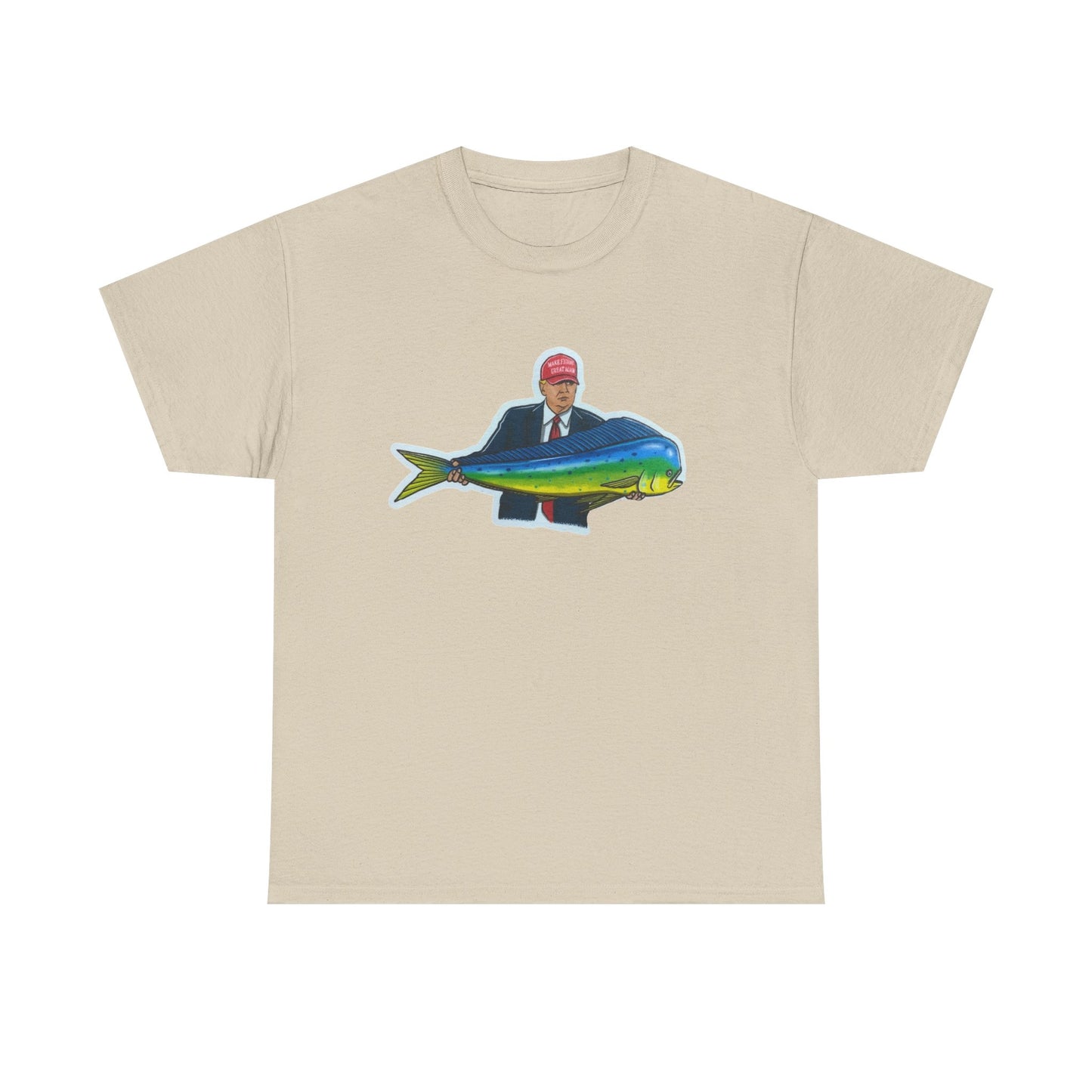 Donald trump fishing unisex heavy cotton t-shirt