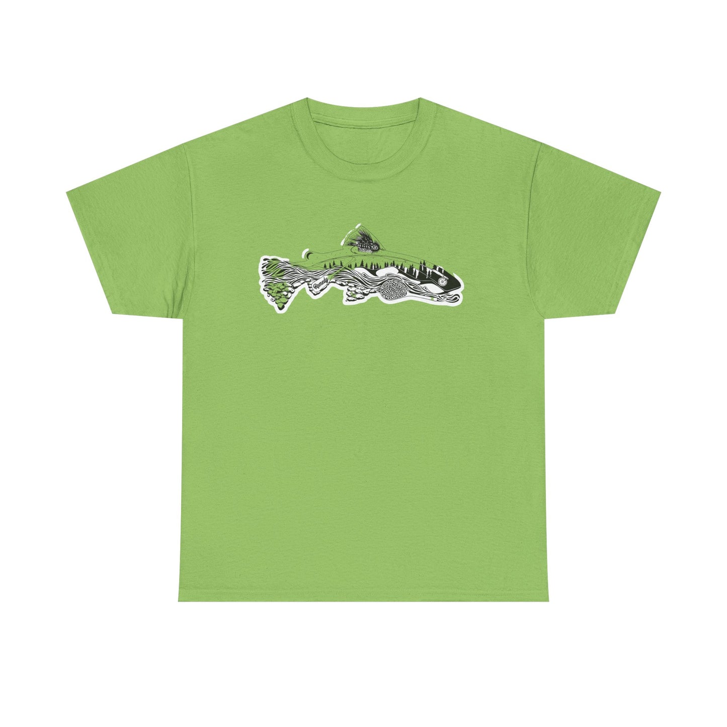 Unique nature fish unisex heavy cotton t-shirt