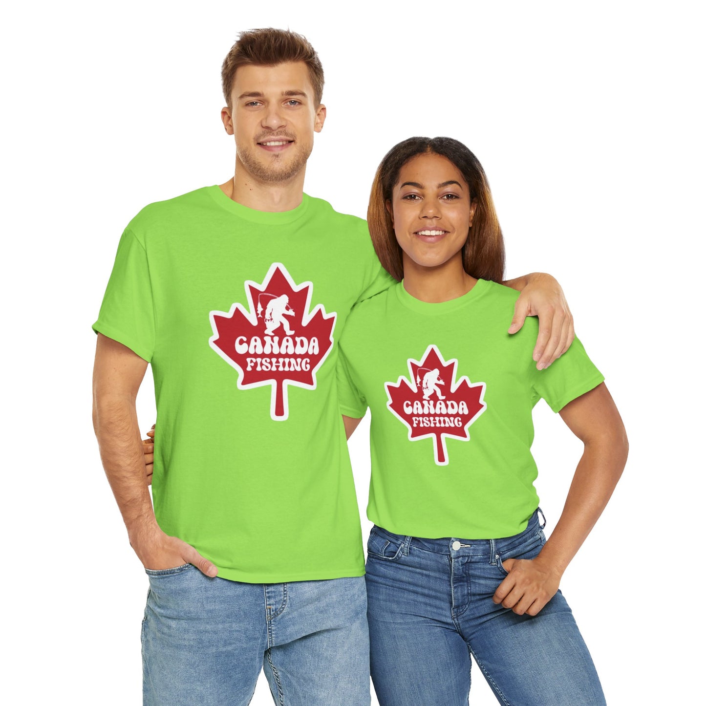 Canada fishing unisex heavy cotton t-shirt