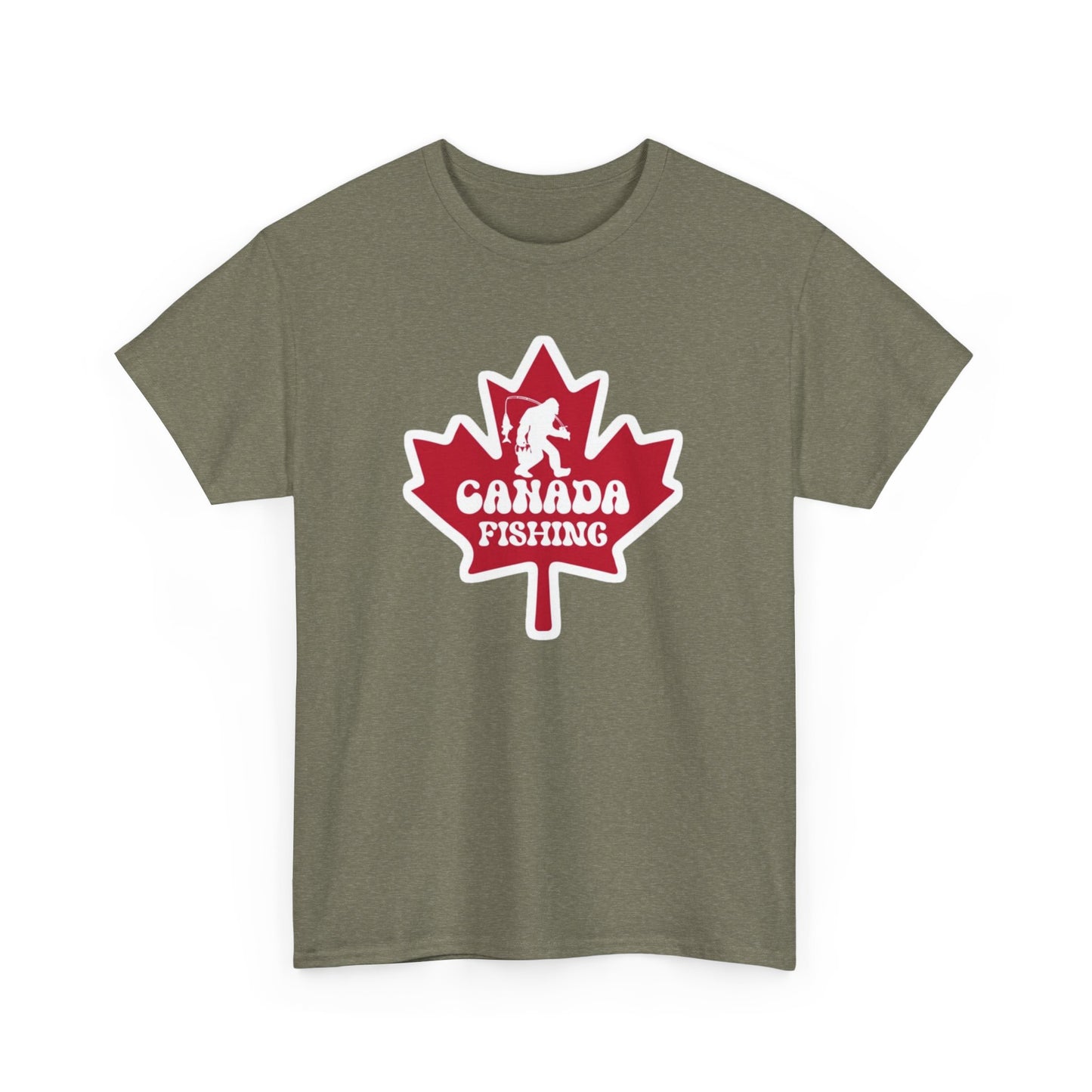 Canada fishing unisex heavy cotton t-shirt