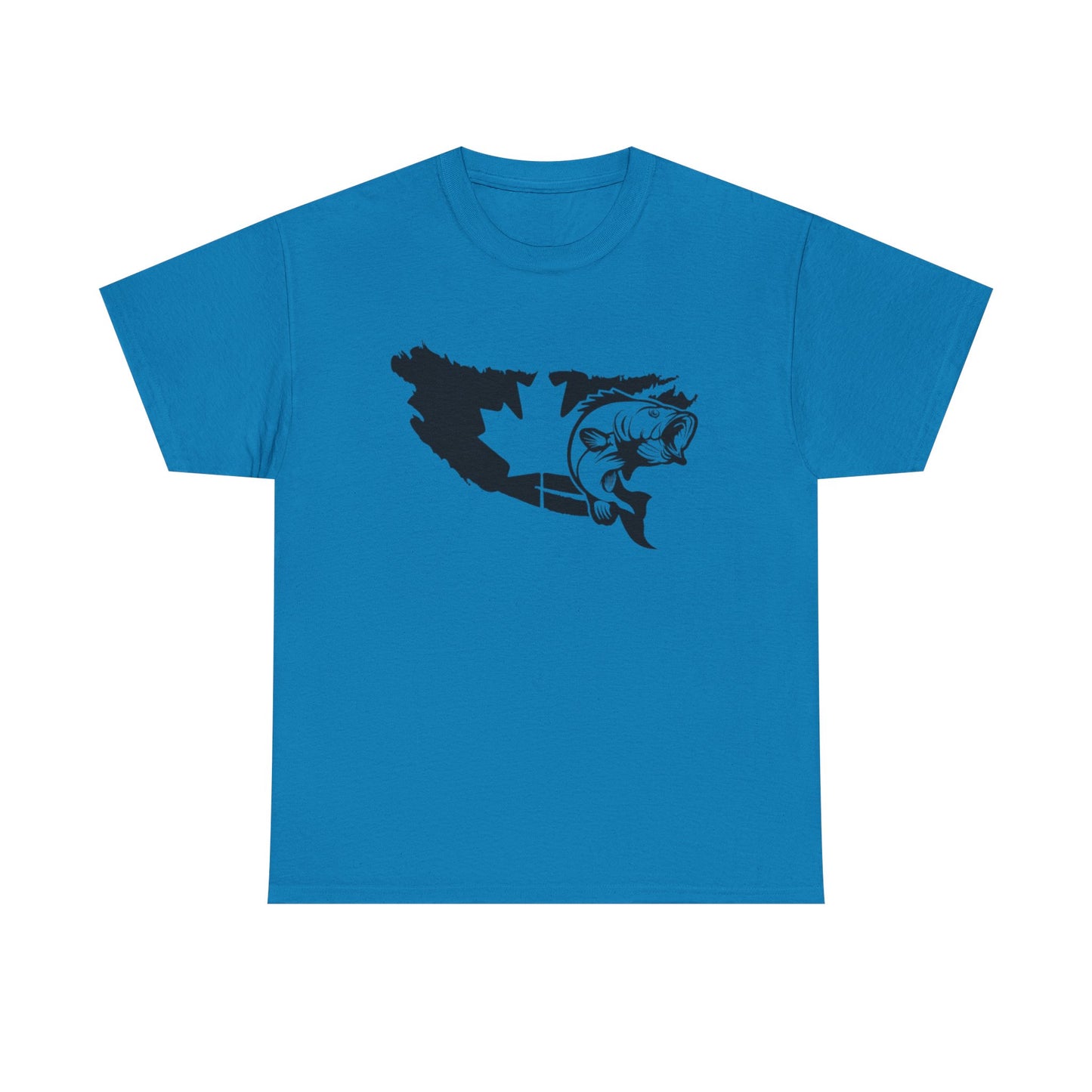 Canada map fishing unisex heavy cotton t-shirt
