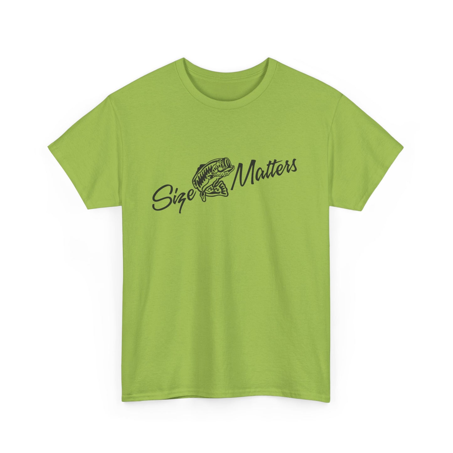 Size matters unisex heavy cotton t-shirt