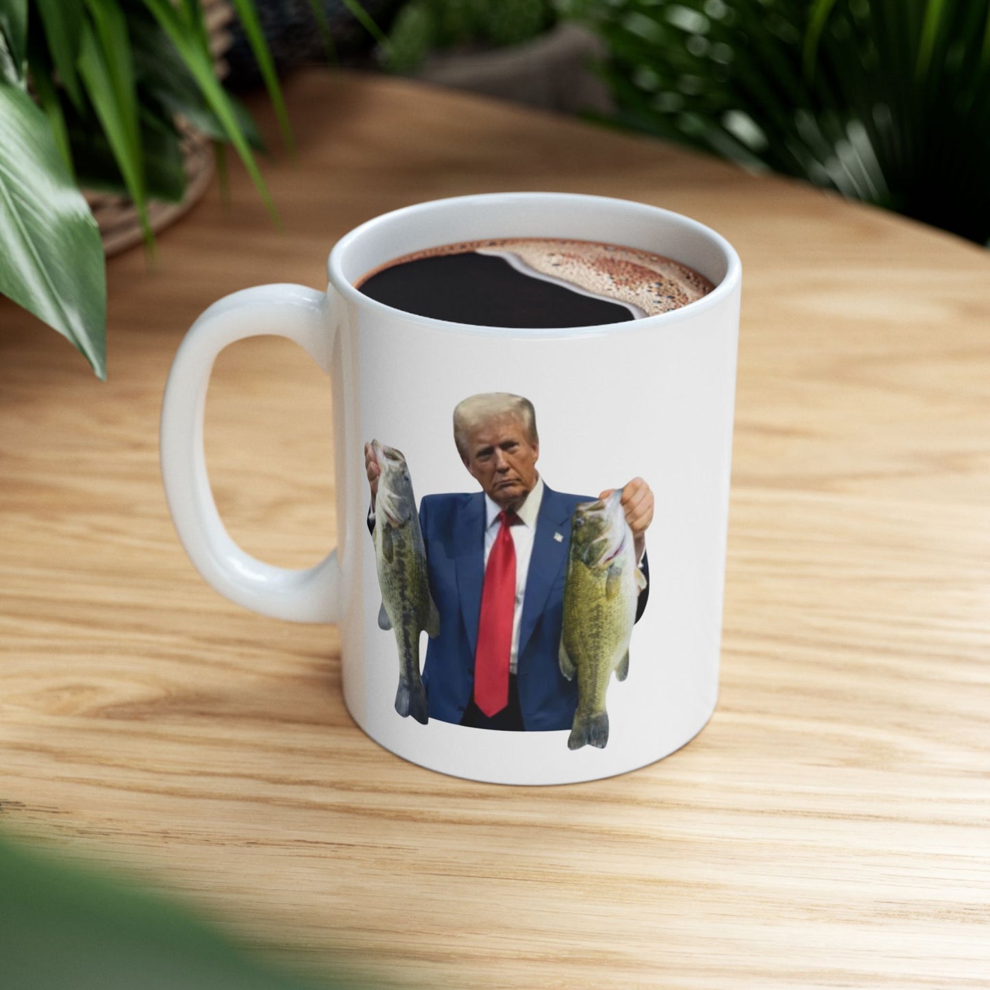 Donald trump fishing mug