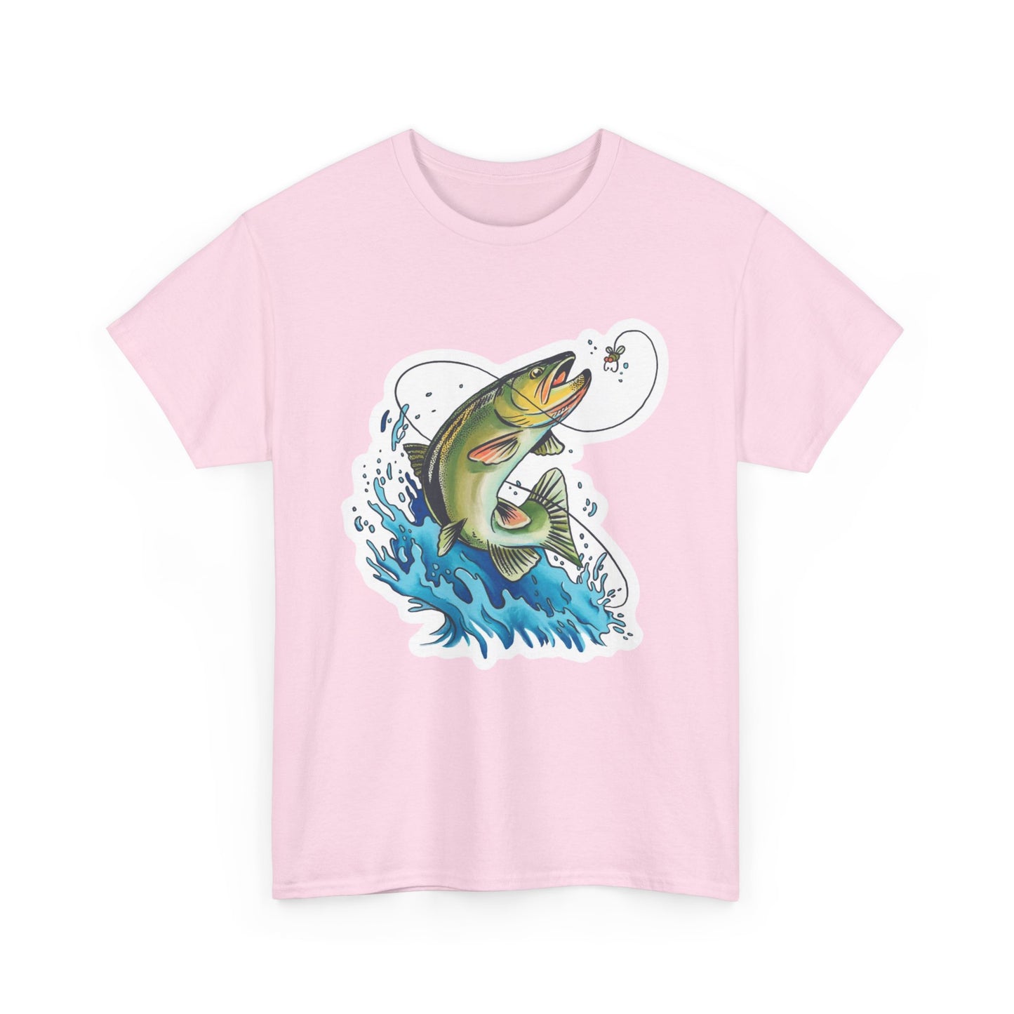 Fishing unisex heavy cotton t-shirt