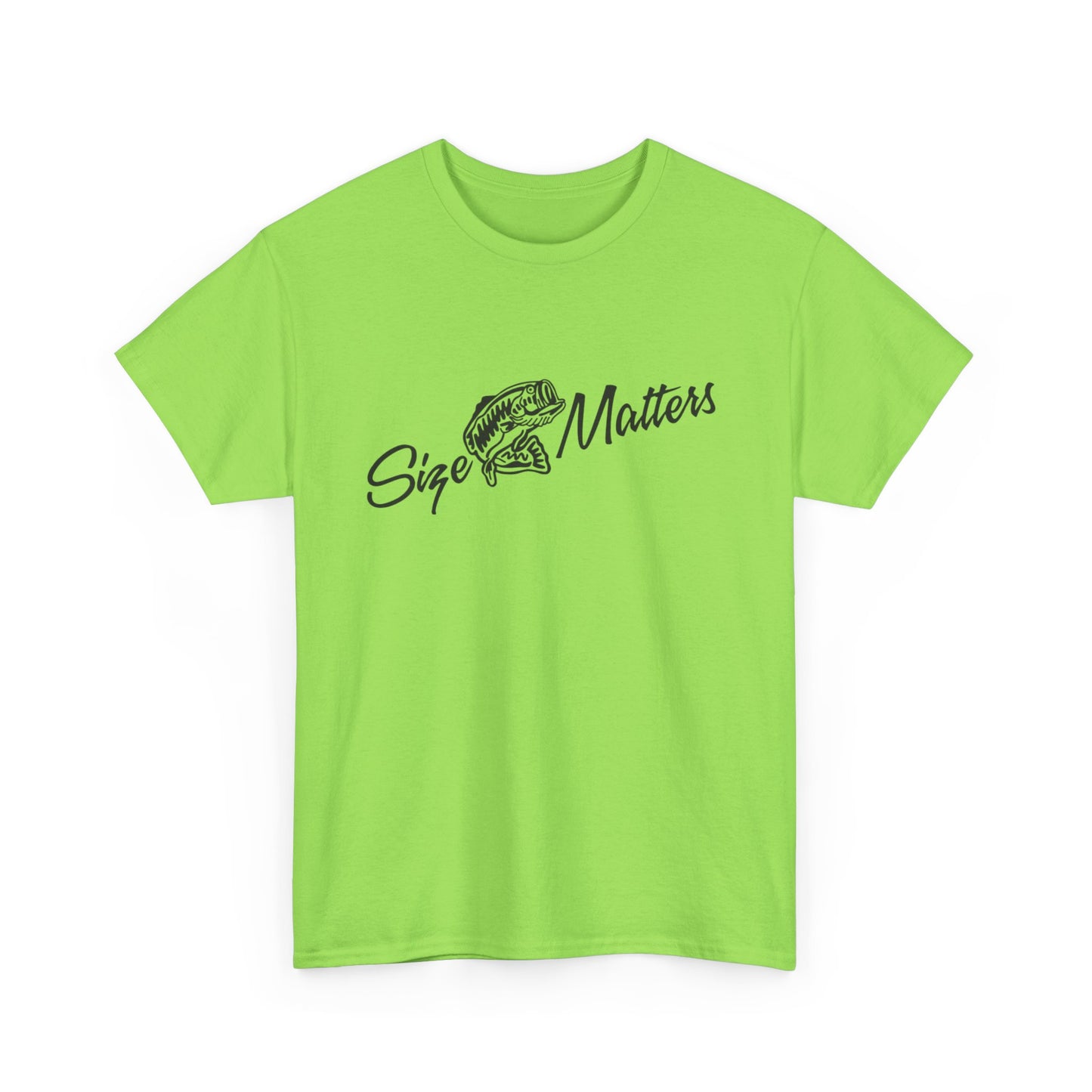 Size matters unisex heavy cotton t-shirt