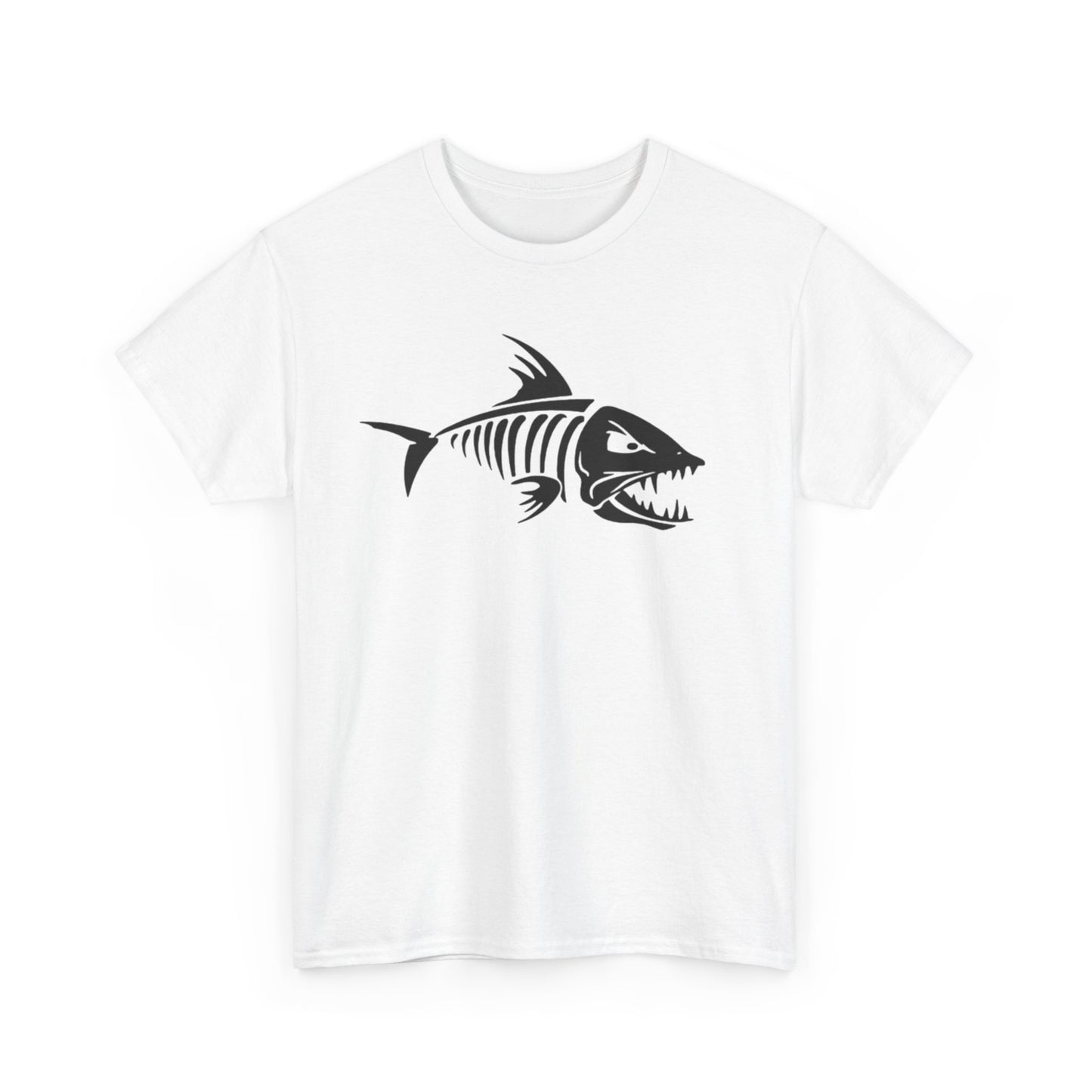 Fish bones unisex heavy cotton t-shirt