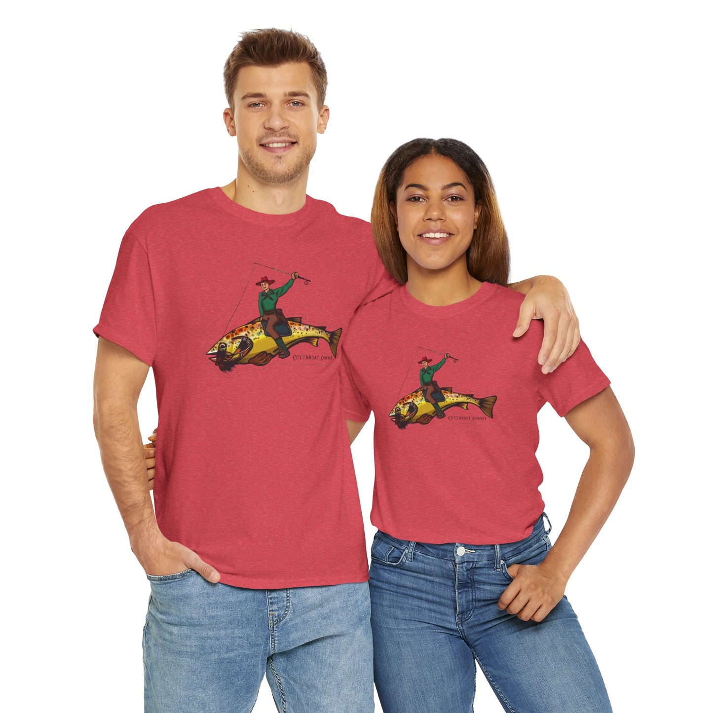 Cut throat cowboy unisex heavy cotton t-shirt