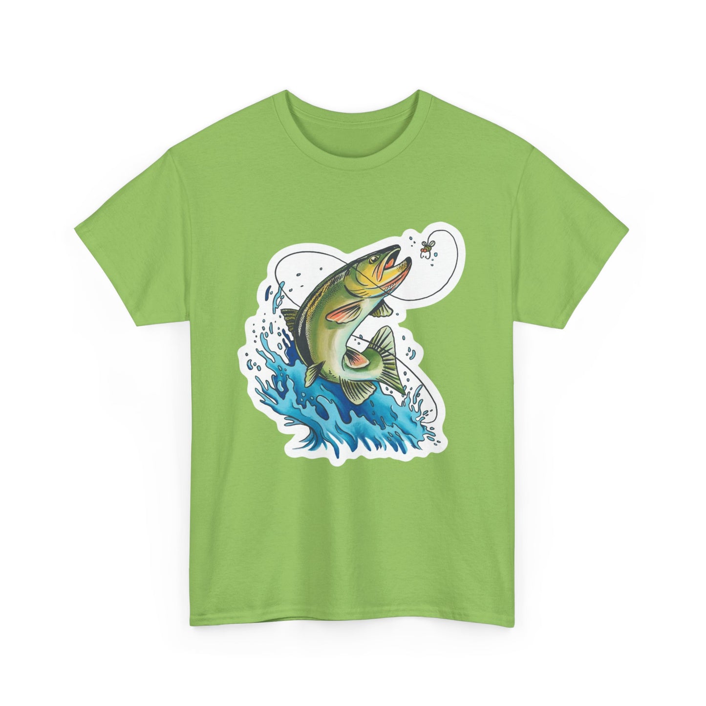 Fishing unisex heavy cotton t-shirt