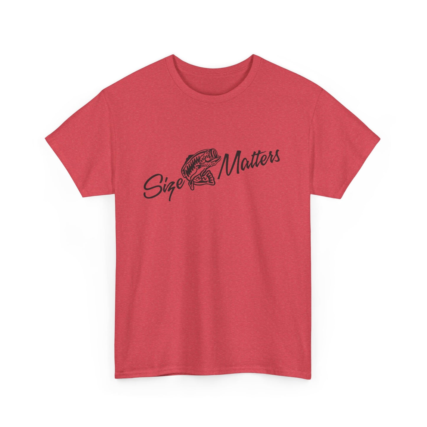 Size matters unisex heavy cotton t-shirt