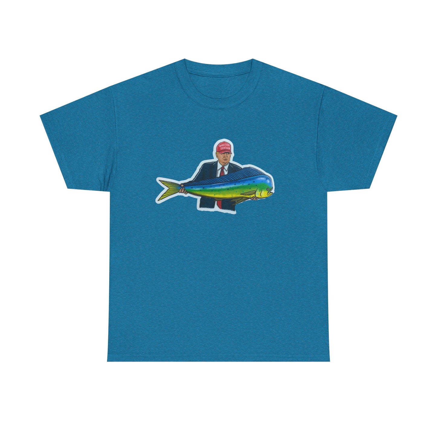 Donald trump fishing unisex heavy cotton t-shirt